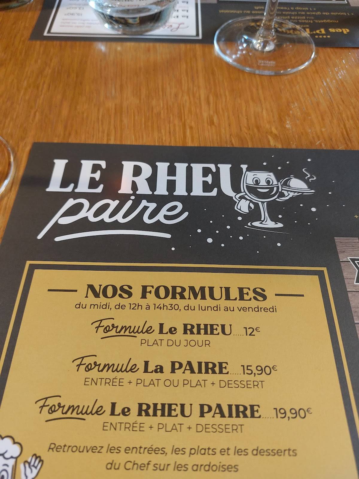 Le Rheu Paire меню