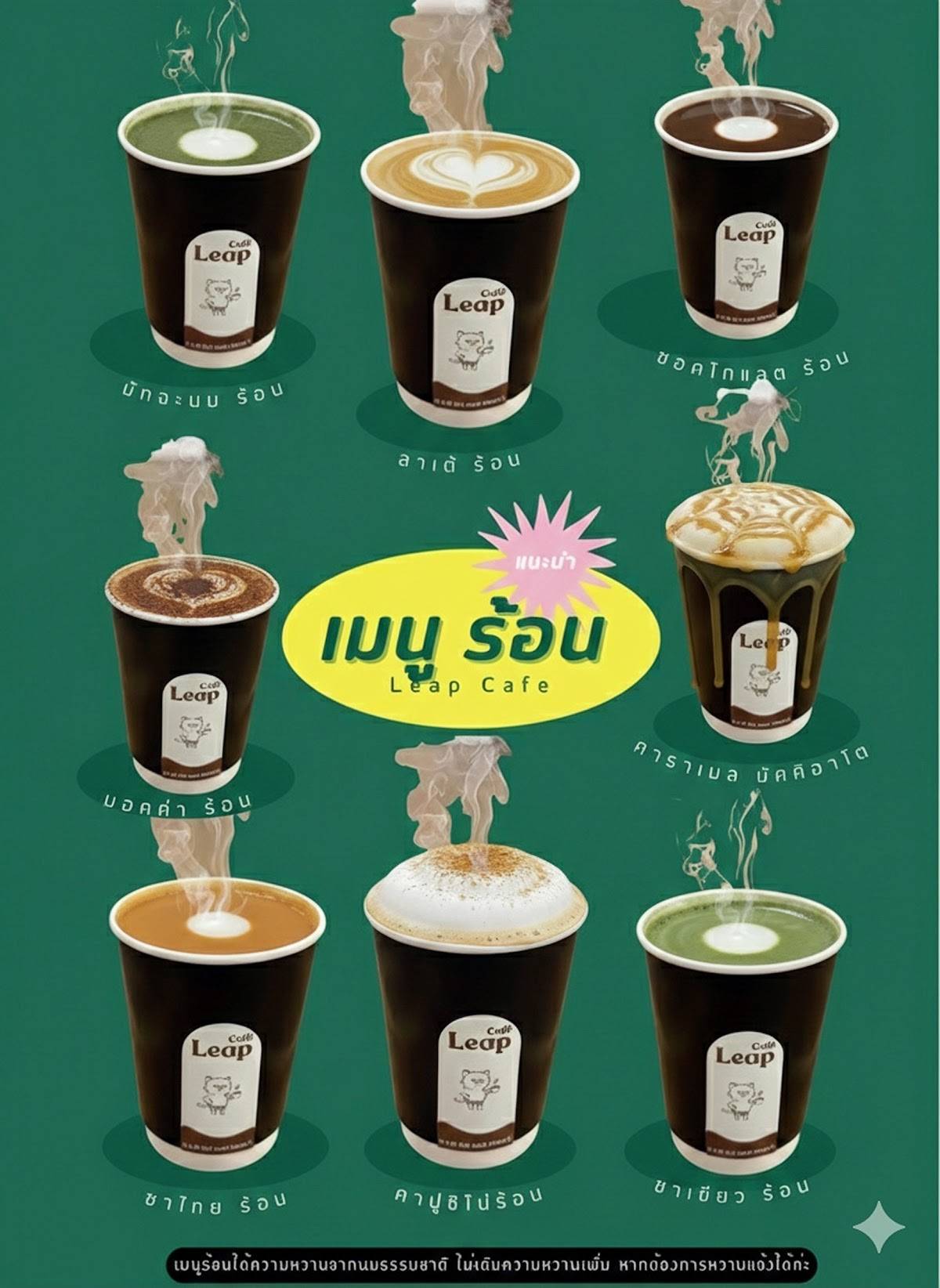 Leap Café Mae Rim меню