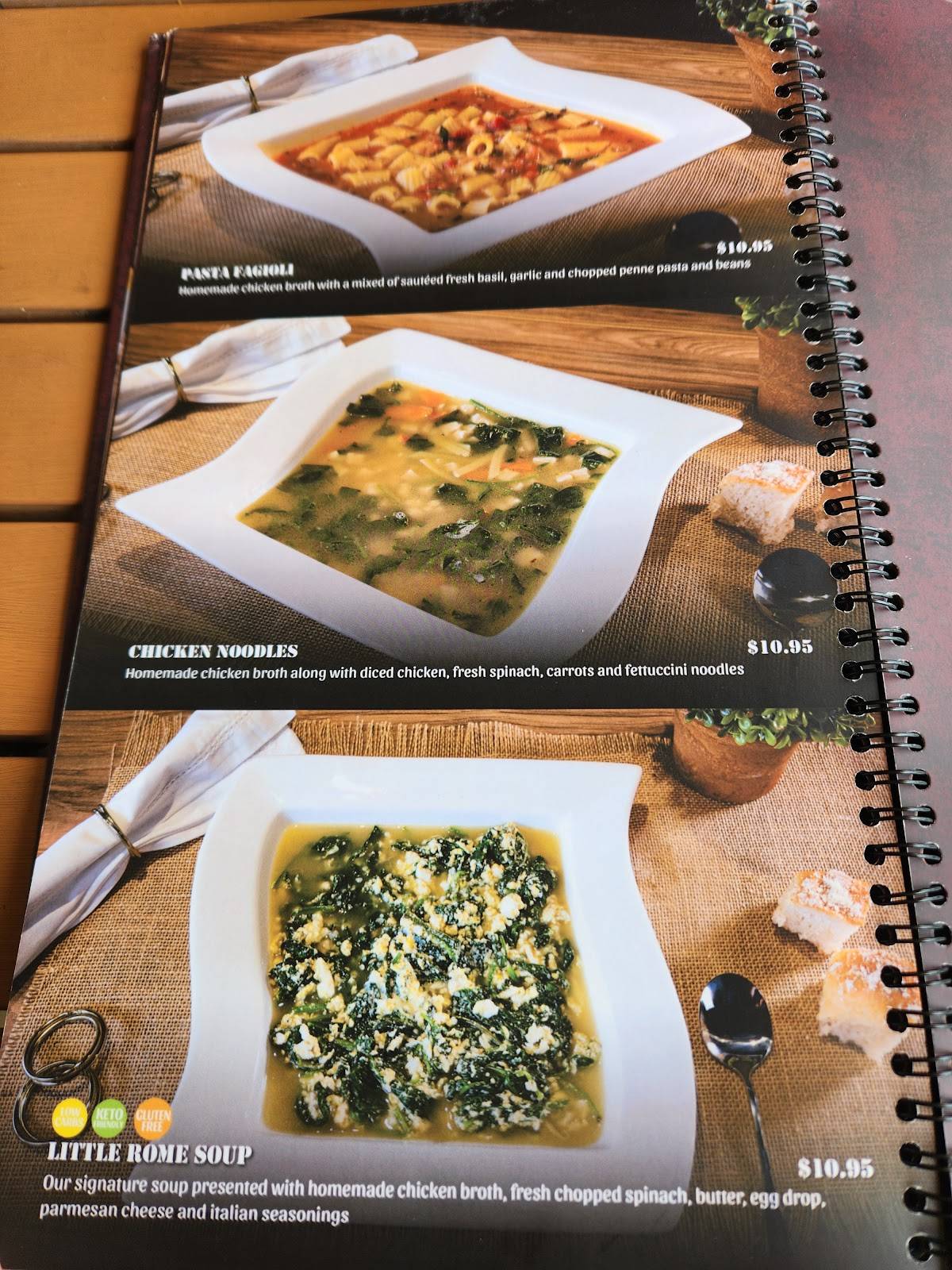Little Rome Restaurant & Pizza меню