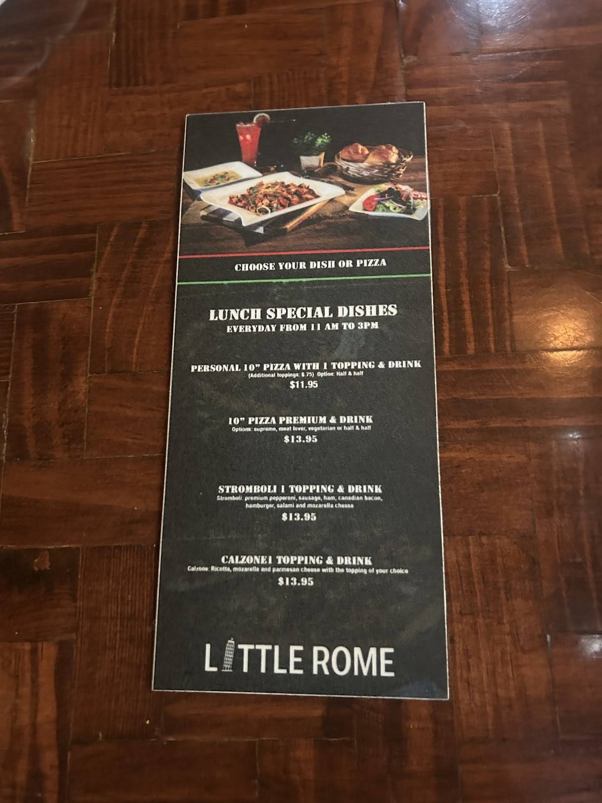 Little Rome Restaurant & Pizza меню