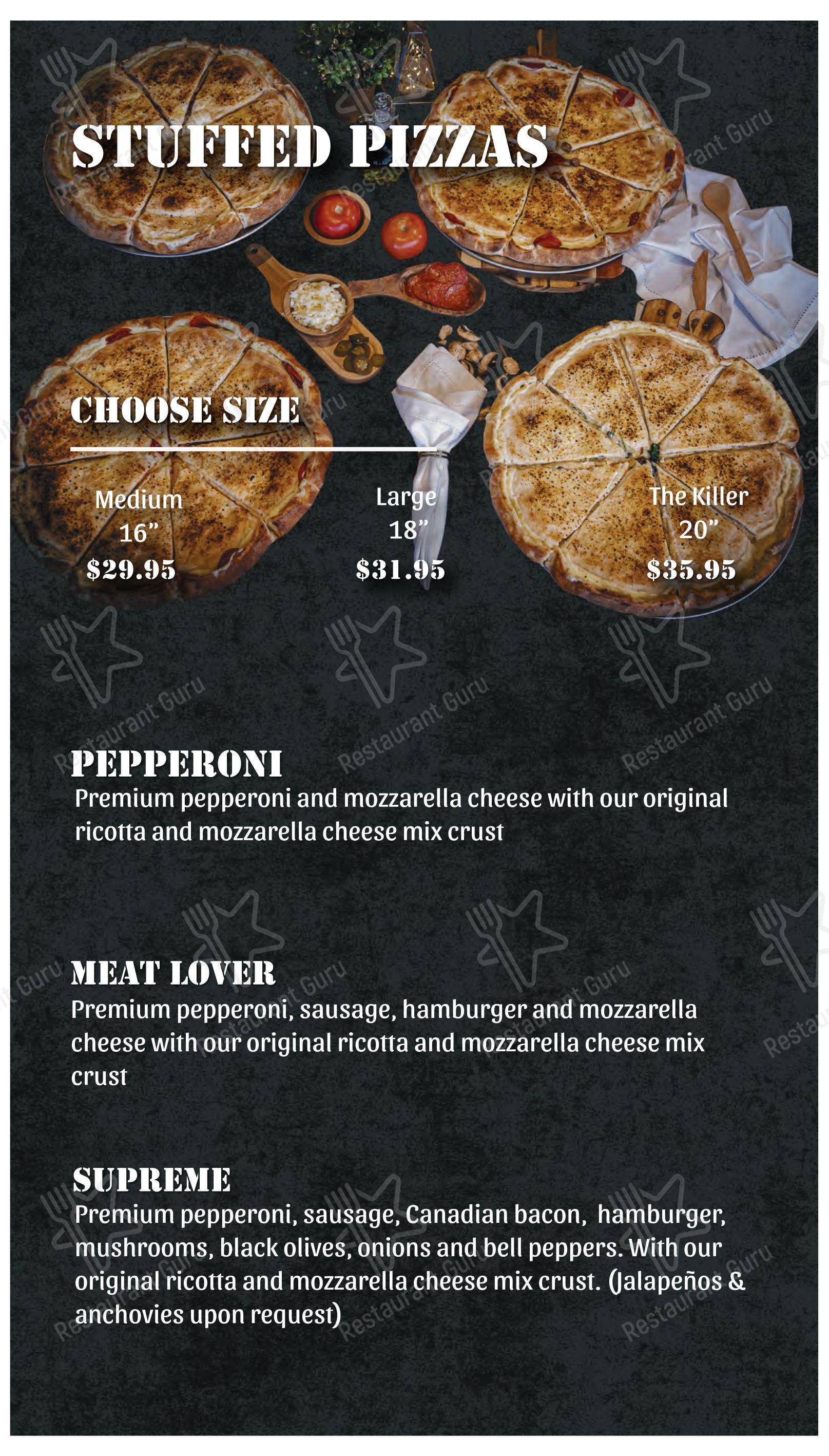 Little Rome Restaurant & Pizza в Плано - Меню