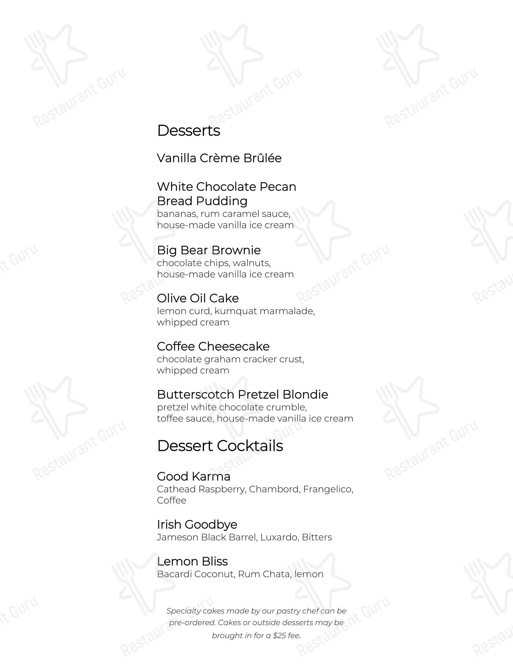 Local 463 в Риджленде - Lunch Menu