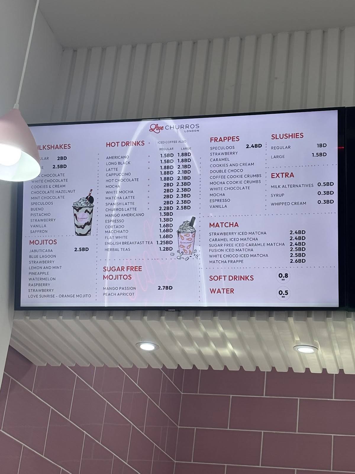 Love Churros Riffa меню