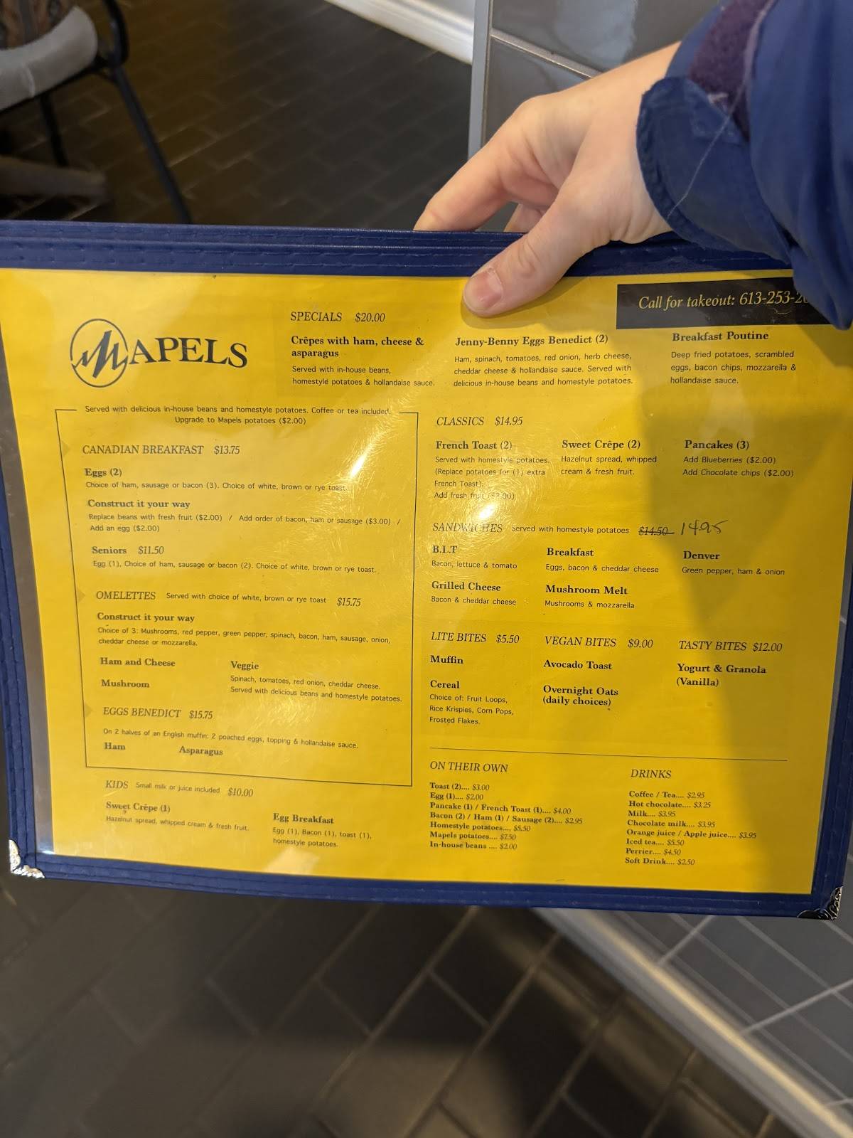 MAPELS меню