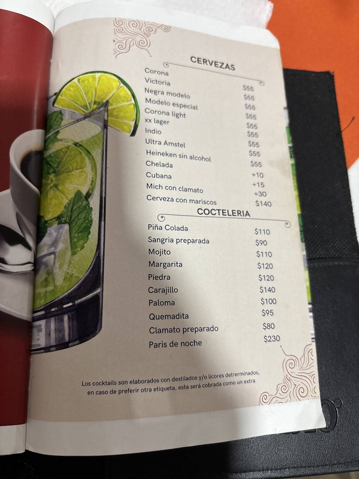 MARISCOS DON NICO PACHUCA меню