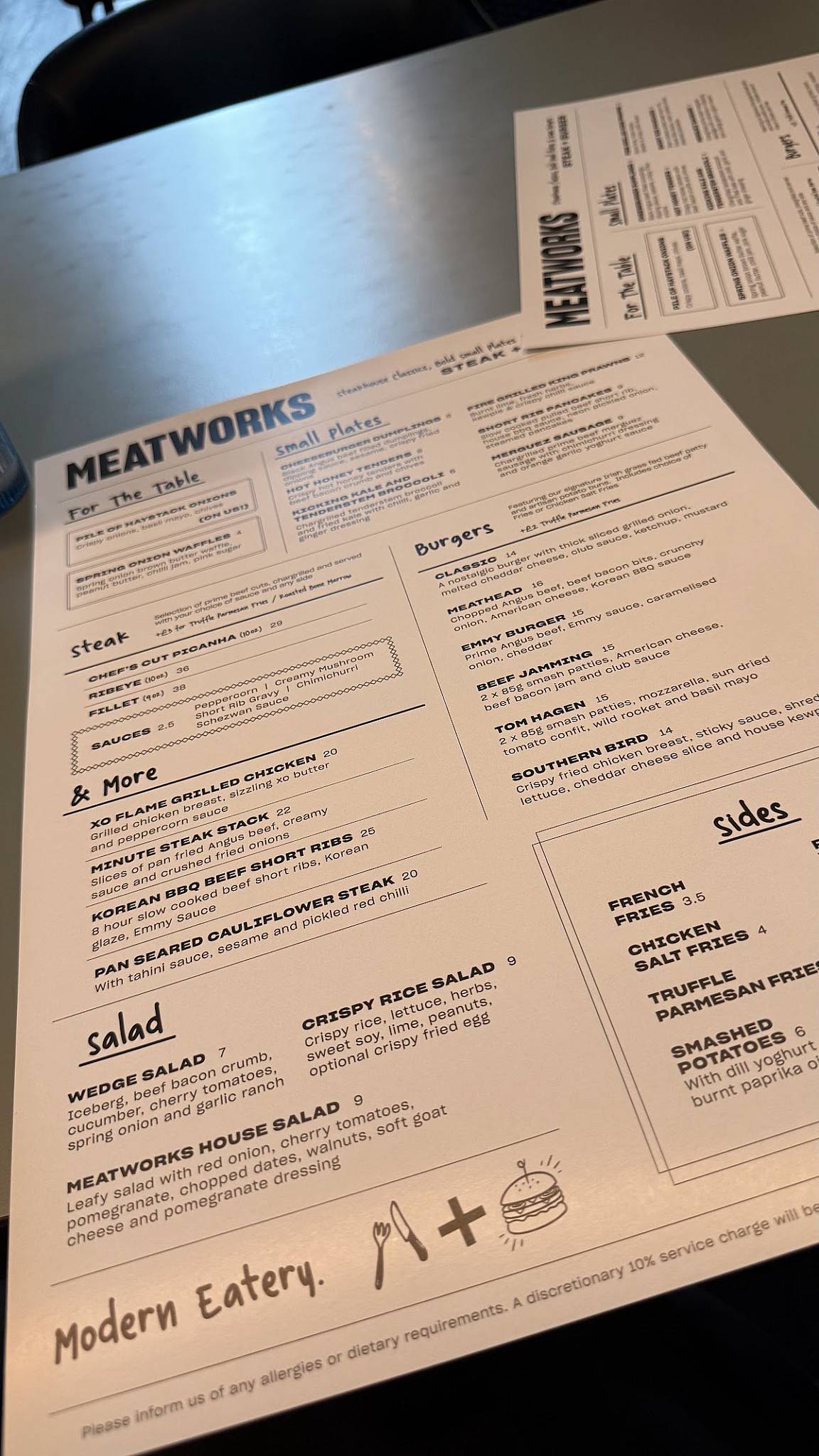 MEATWORKS меню