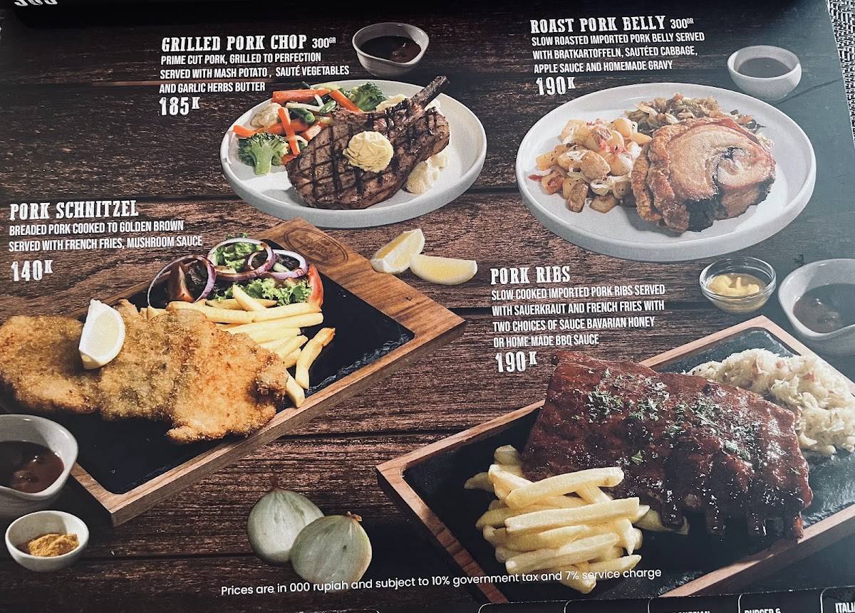 Mama's German Restaurant меню