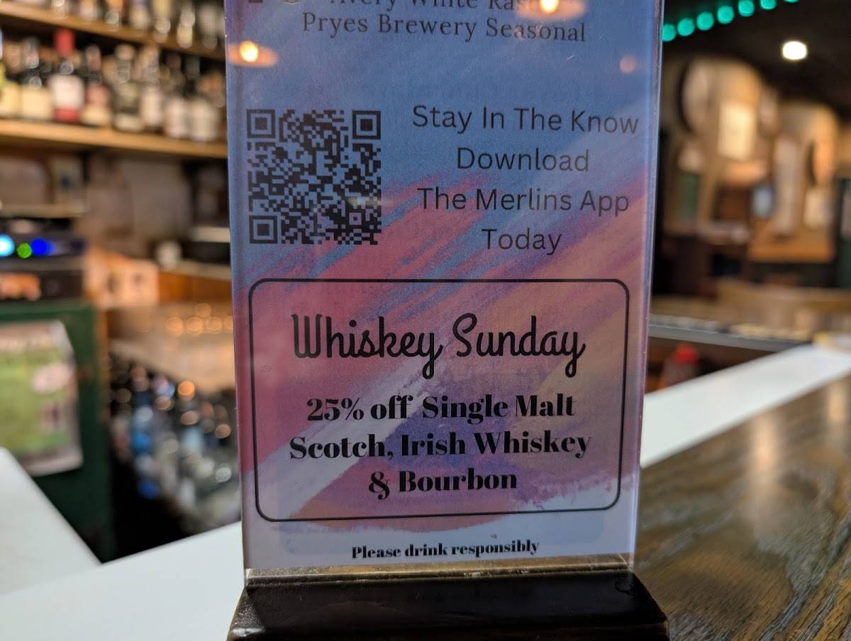 Merlins Rest Pub меню