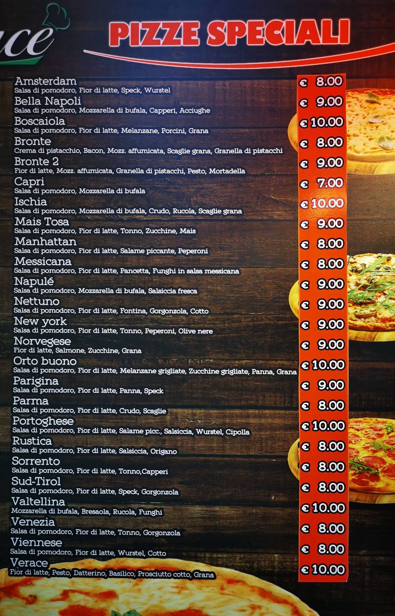 Bar cucè меню