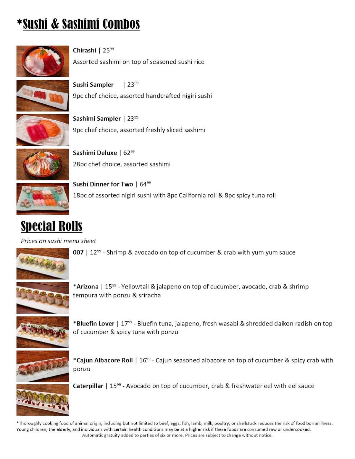Minato Japanese & Korean Restaurant меню
