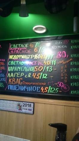 НедоБар меню