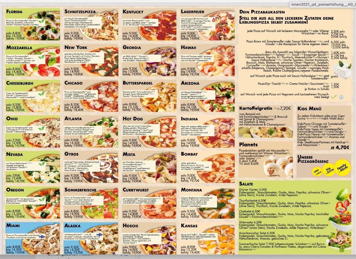 New York Pizza Rostock Rostock меню