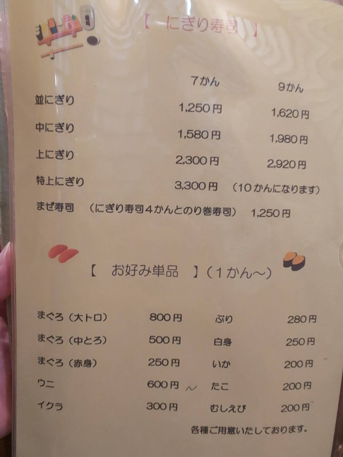 Kin Sushi меню