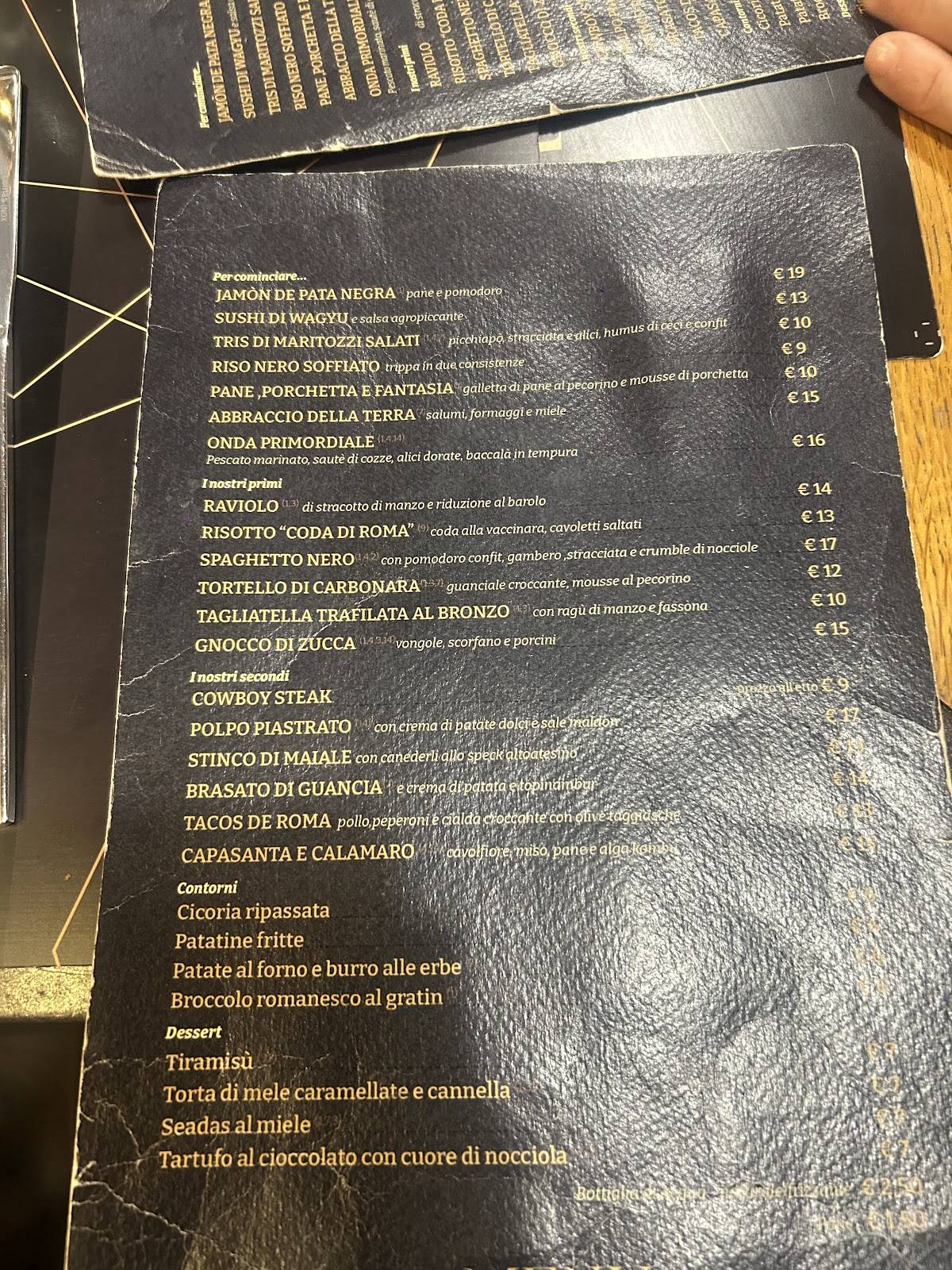 Ninfa Bistrot меню