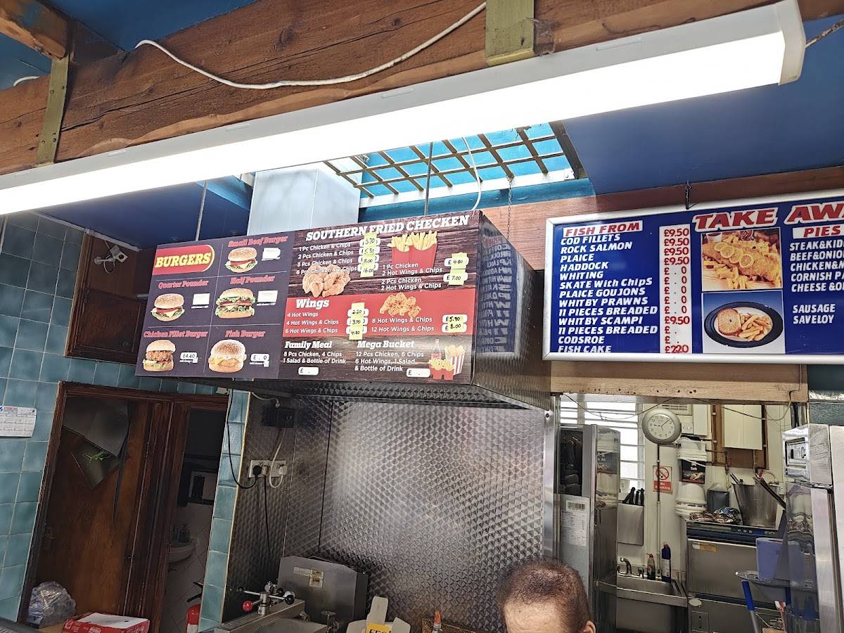 Olley’s fish bar меню