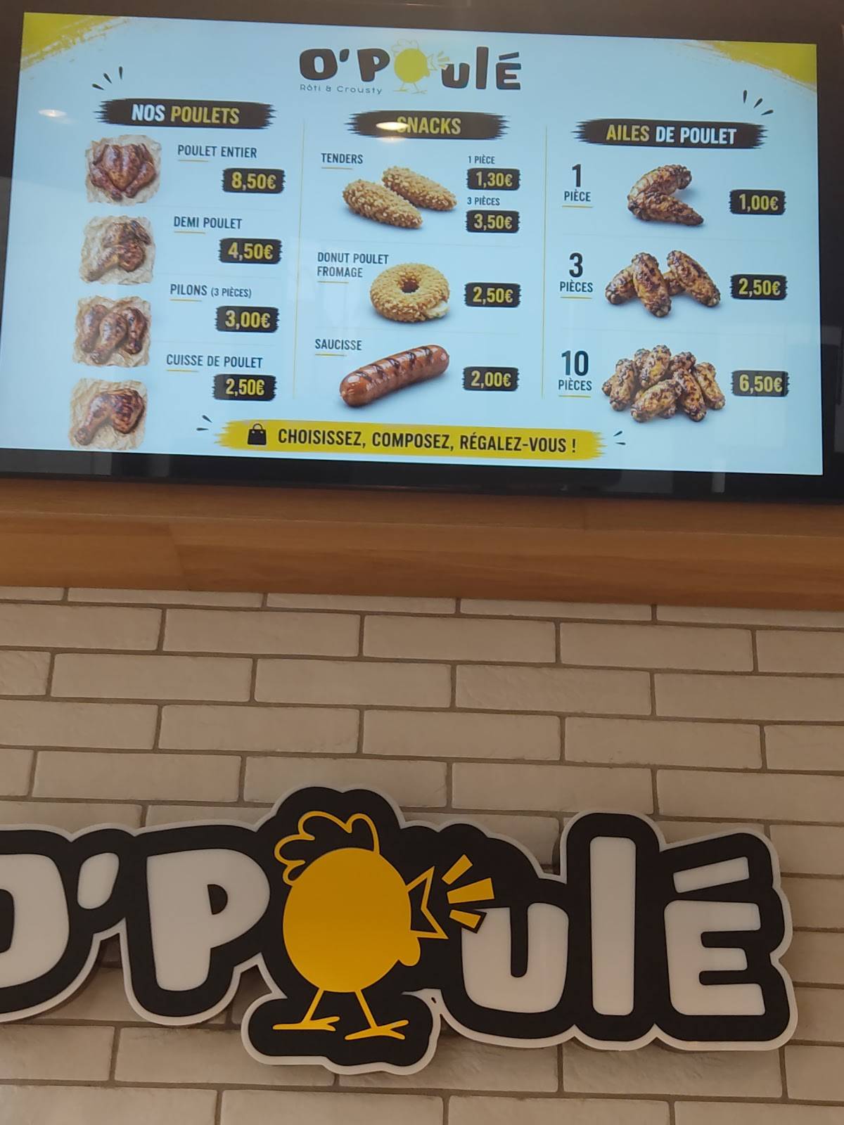 O'poulé меню