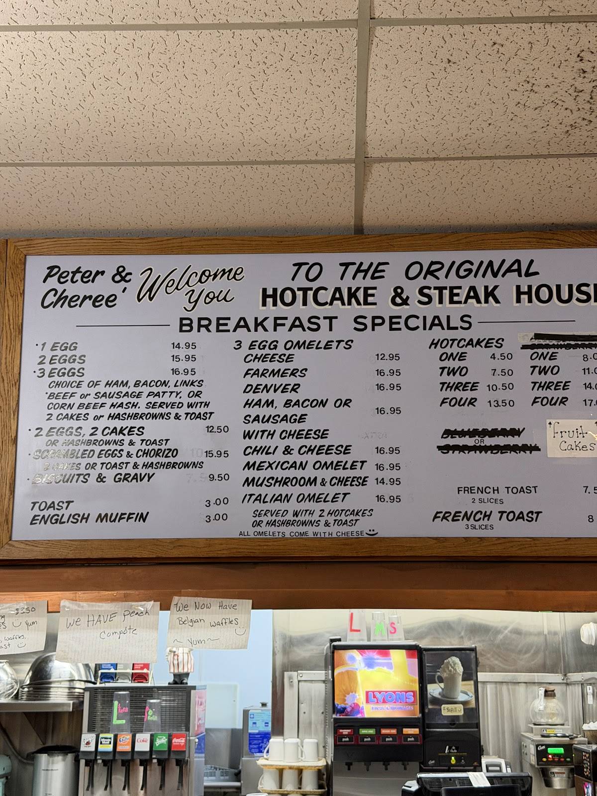 Original Hotcake House меню
