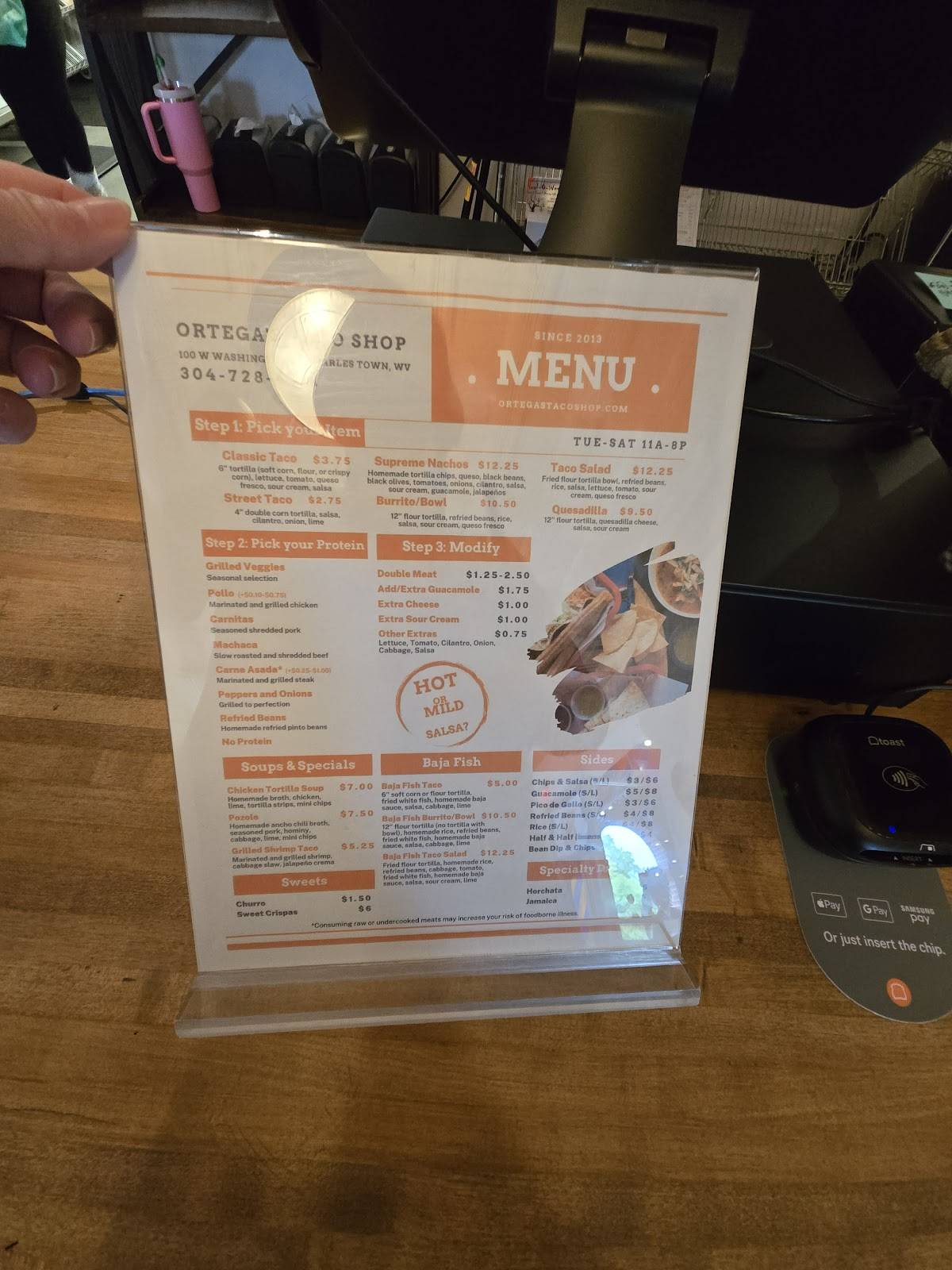 Ortega's Taco Shop меню