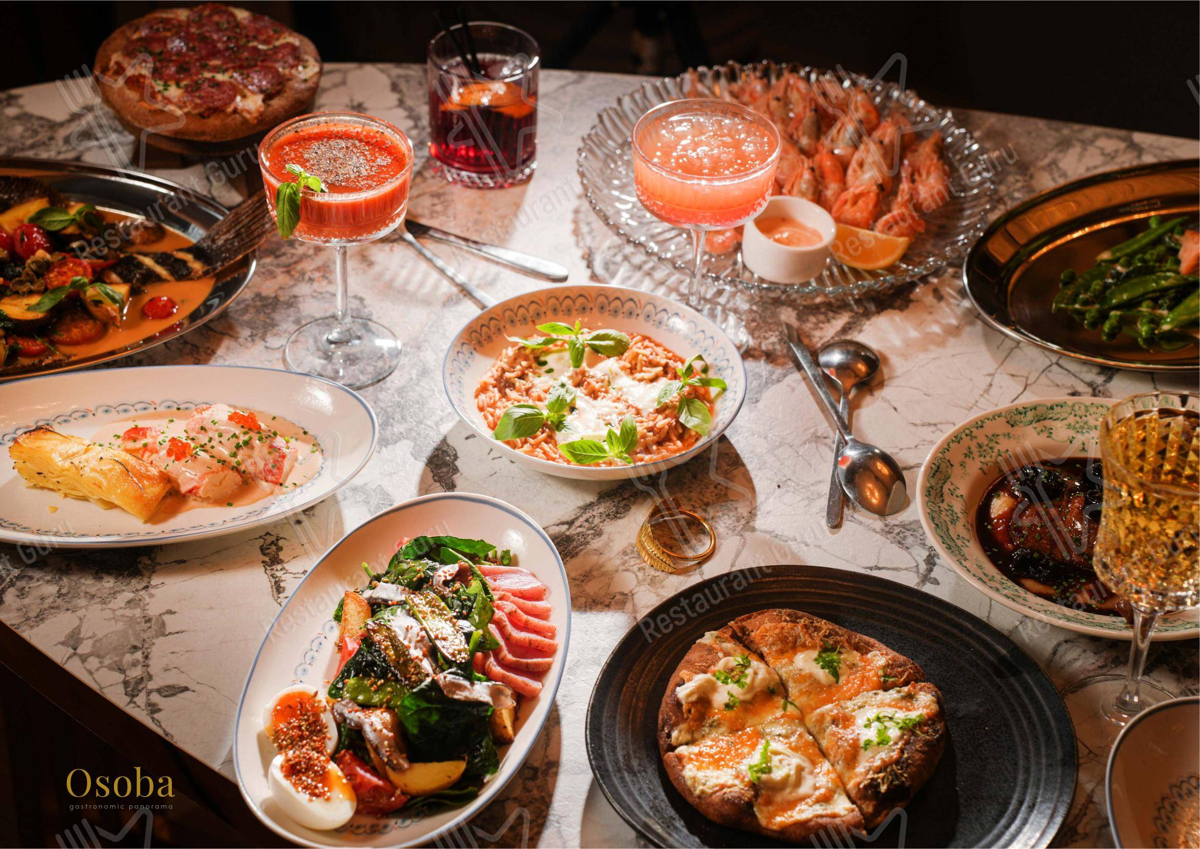 Osoba gastronomic panorama в Санкт-Петербурге - 菜单