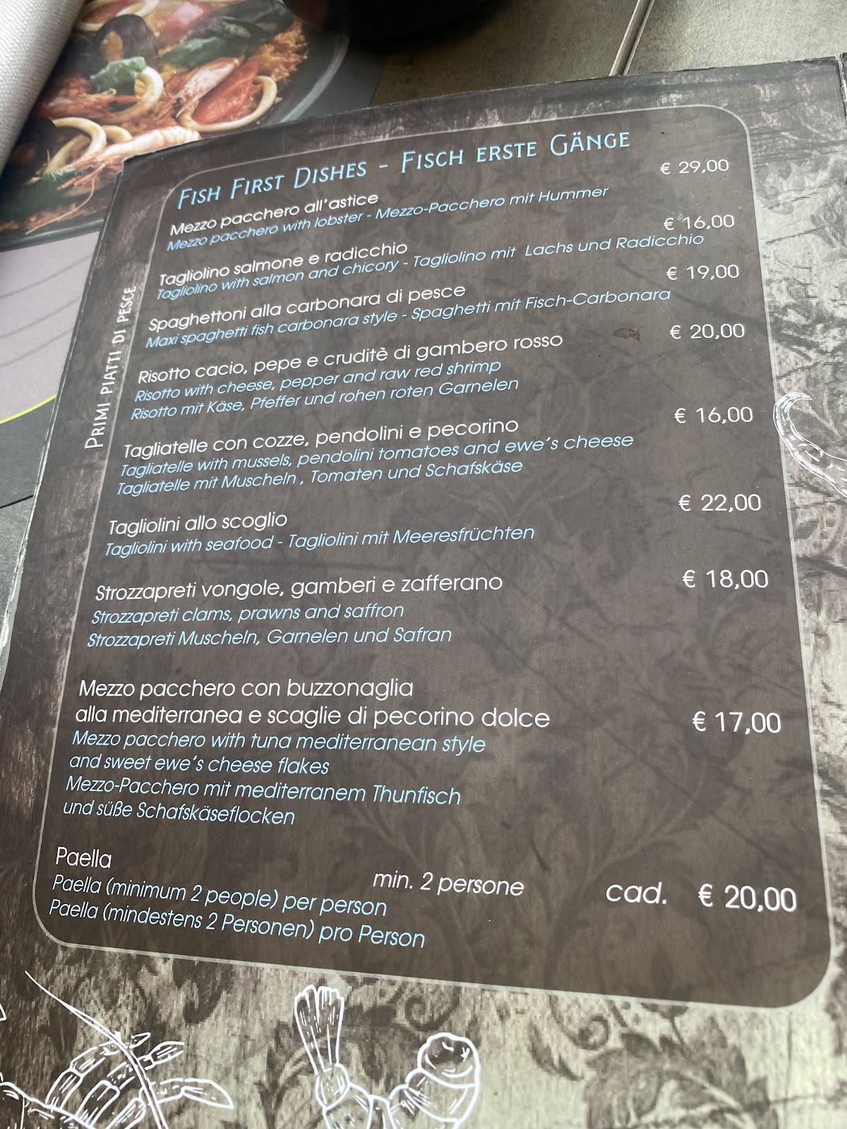 Osteria E... Pataca меню