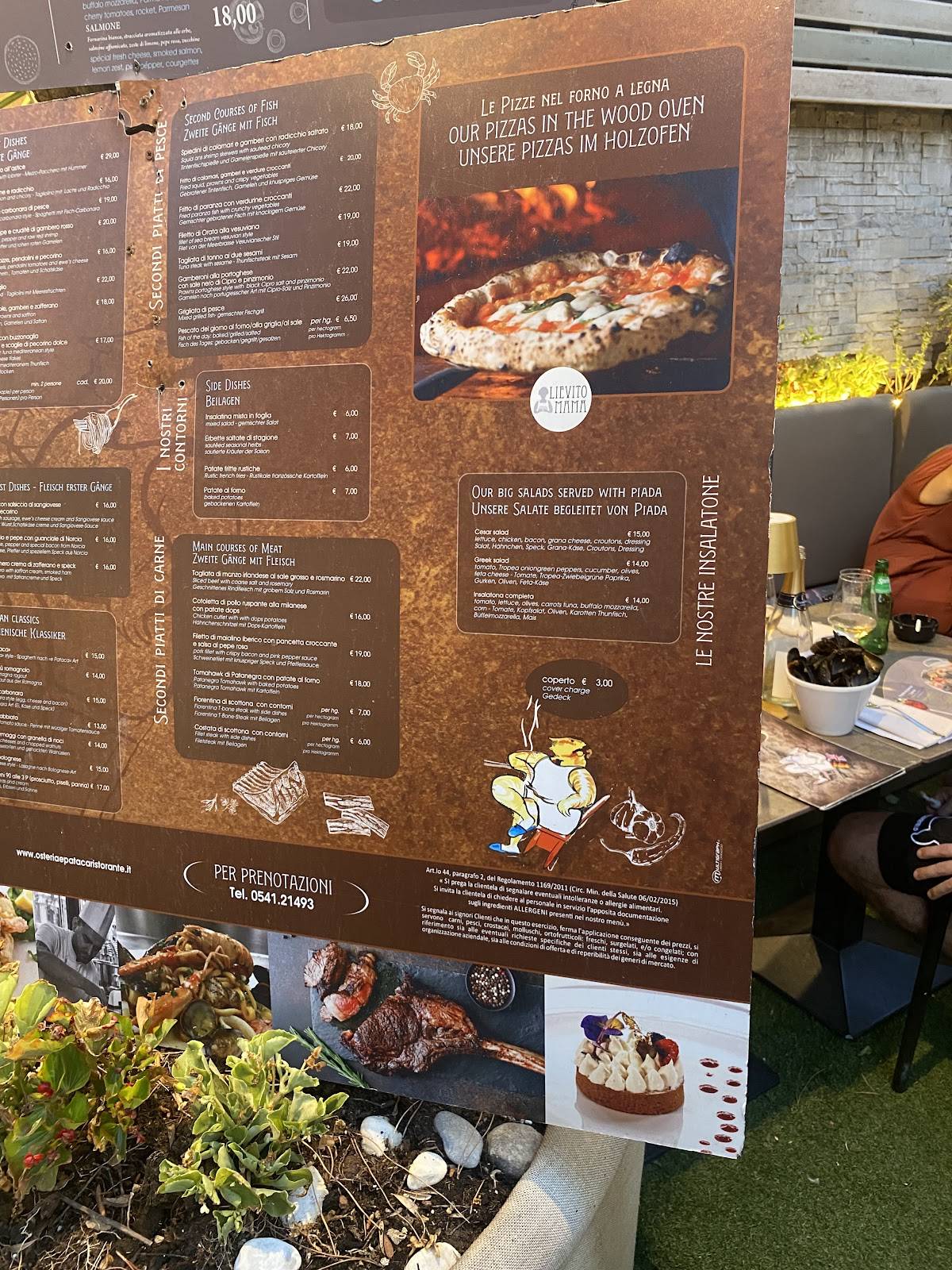 Osteria E... Pataca меню