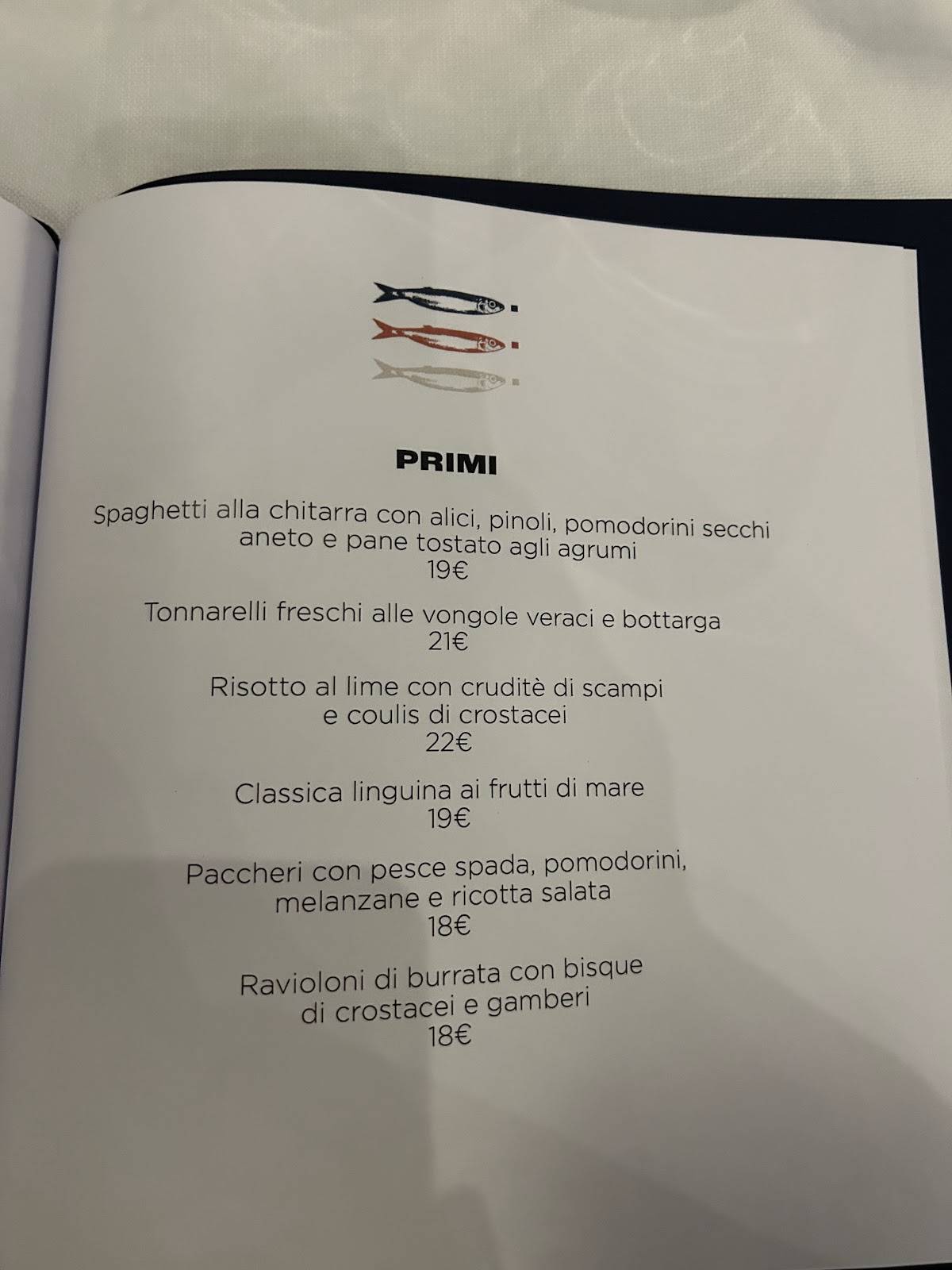 PESQ - Ristorante Pesce Milano Isola меню