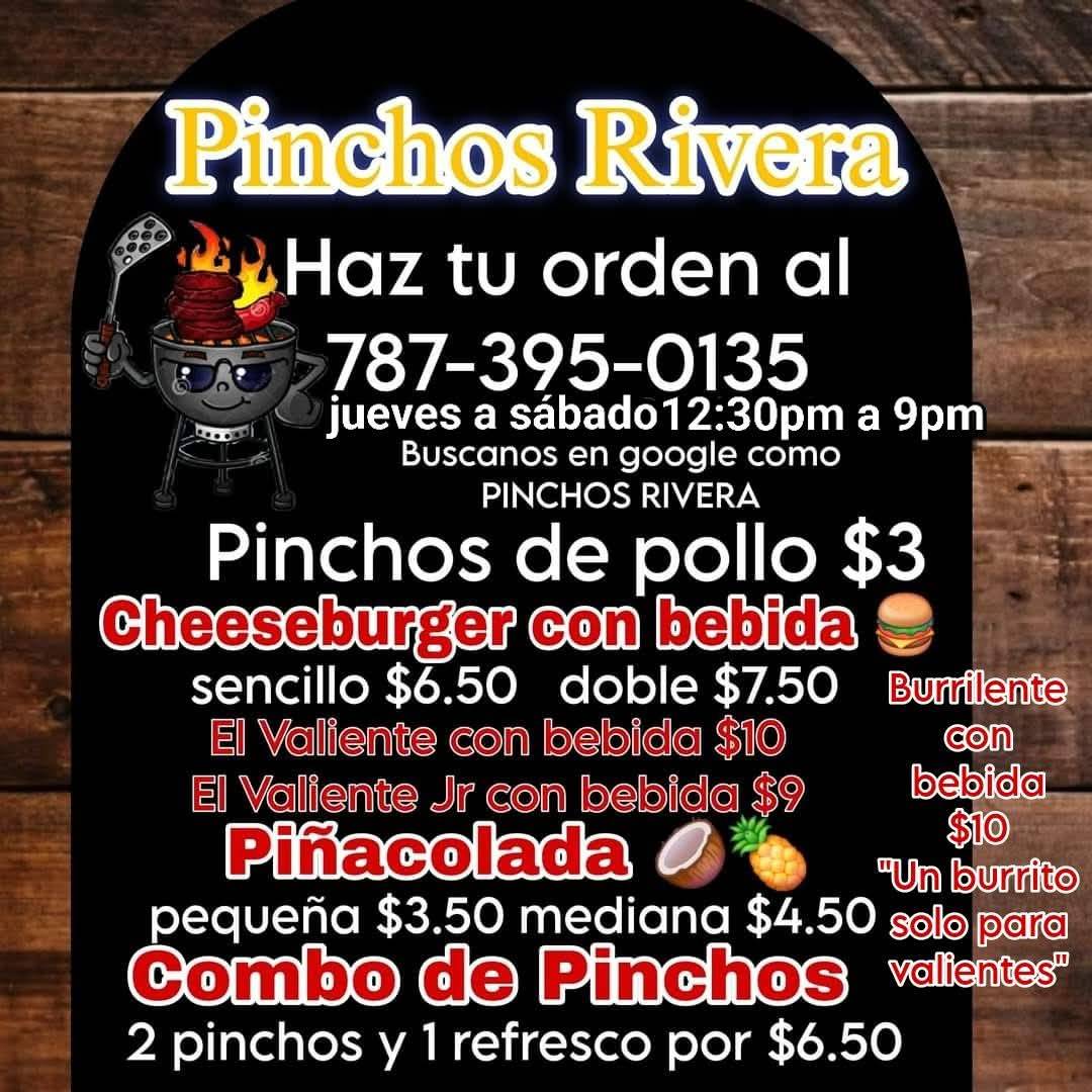 PINCHOS RIVERA меню