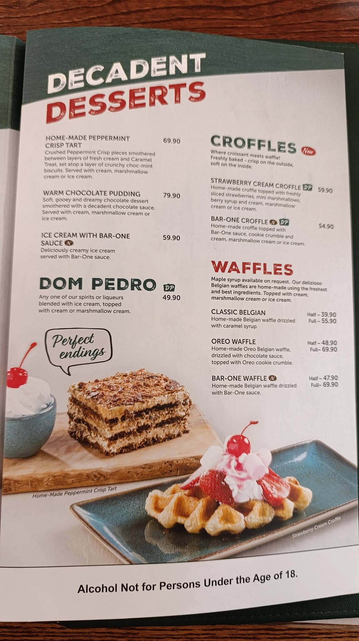 Panarottis Clearwater Mall меню
