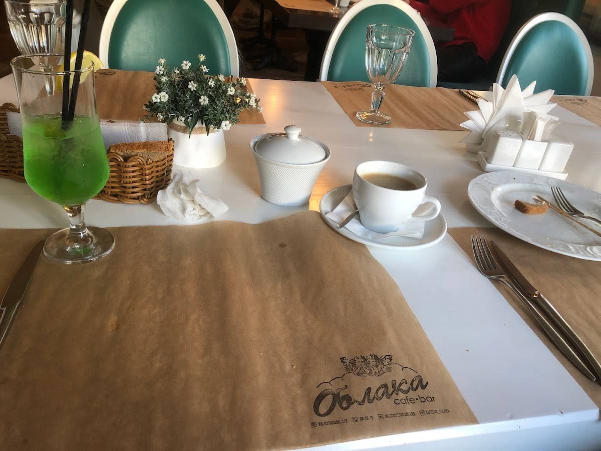 Облака меню