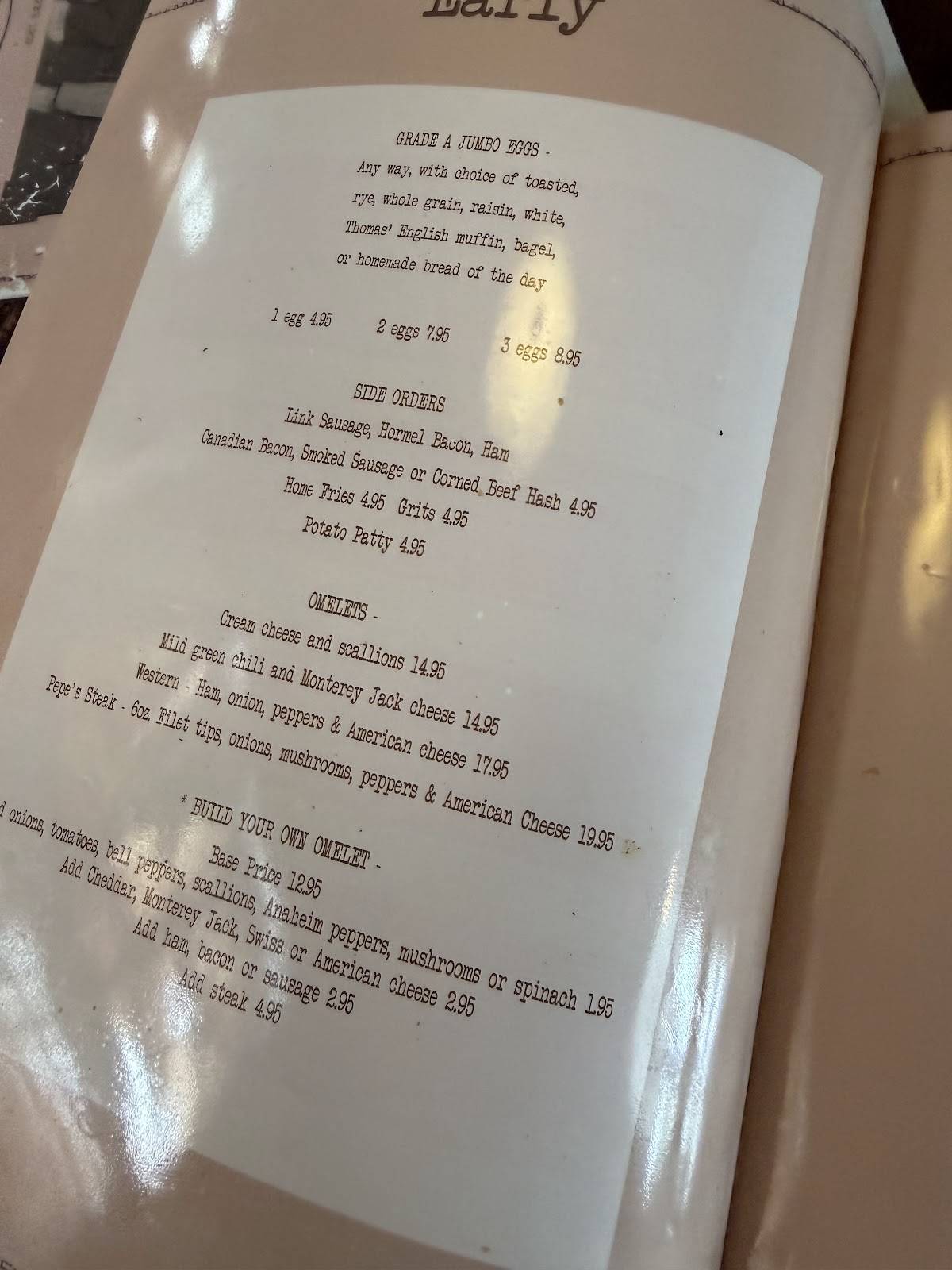 Pepe's Cafe меню
