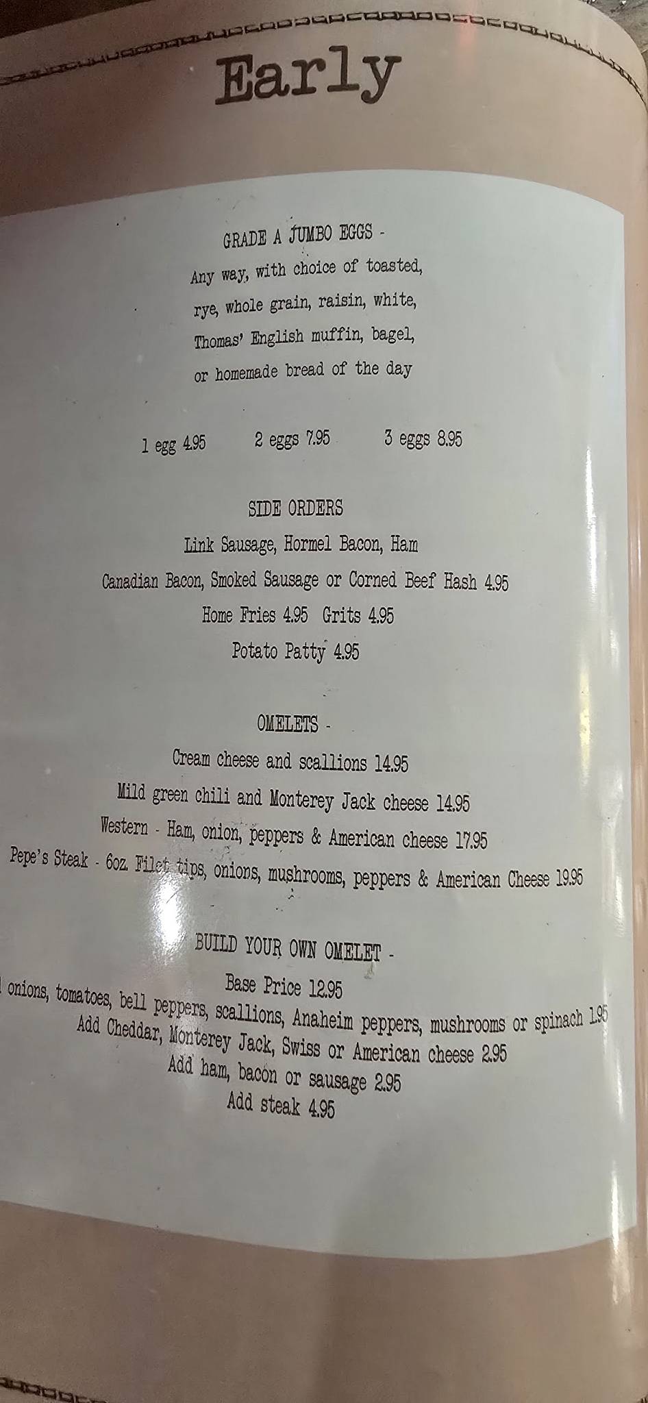 Pepe's Cafe меню
