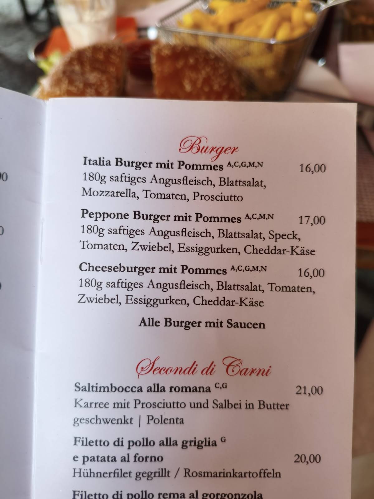 Peppone меню