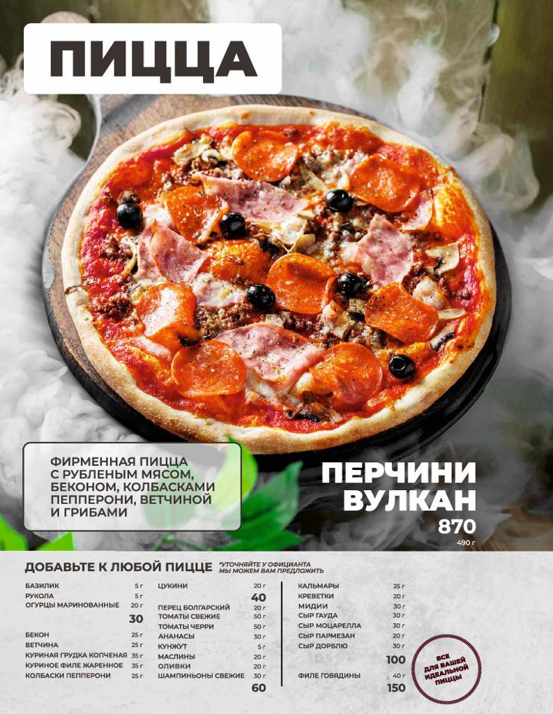 Перчини меню