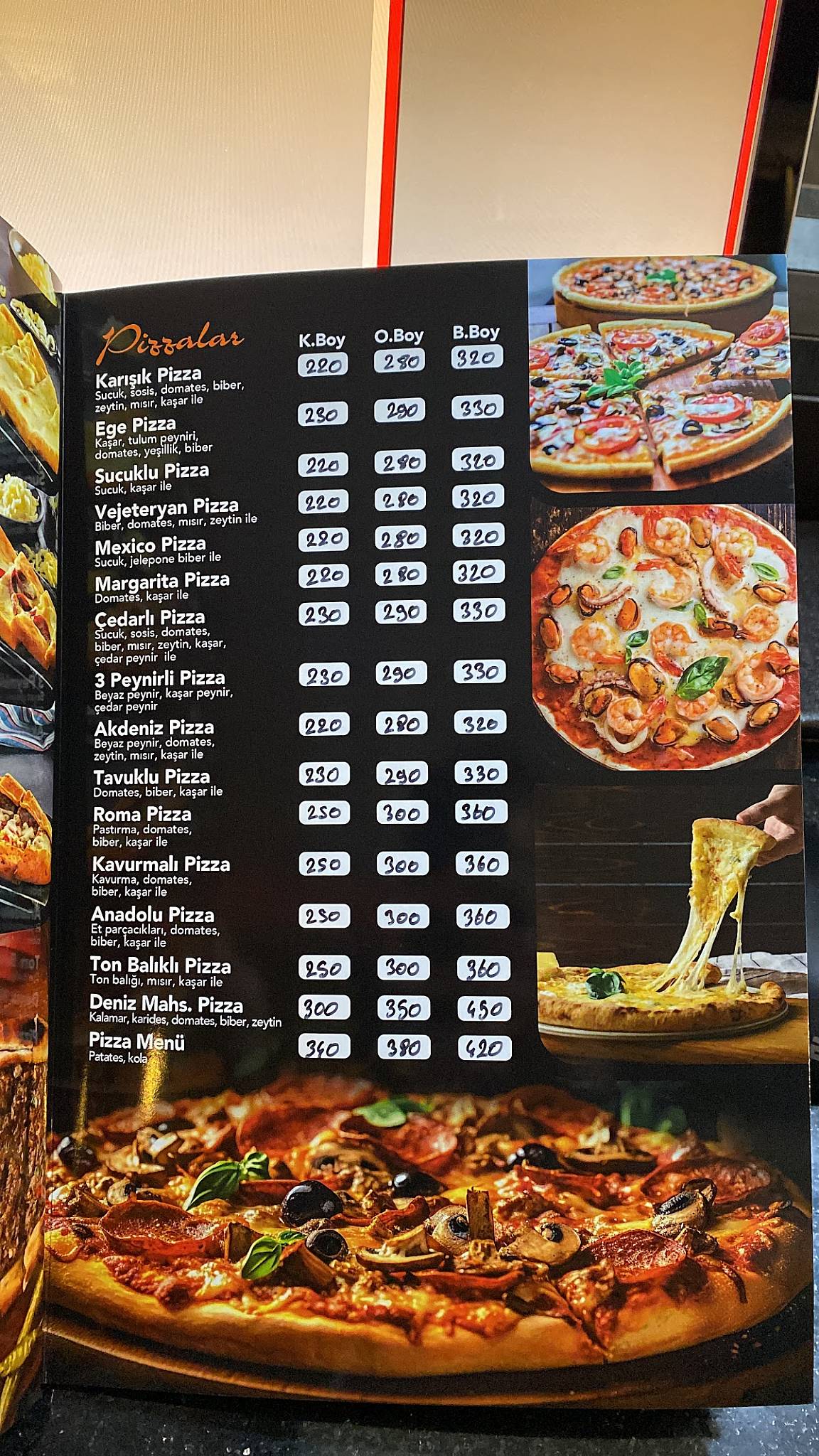 PİZZA ROMA меню