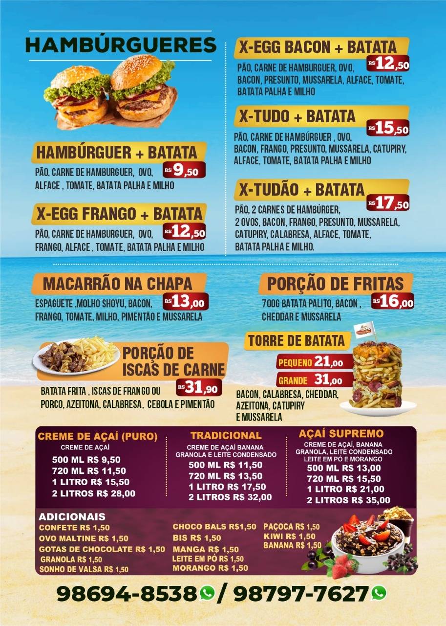 Pizzaria Real меню