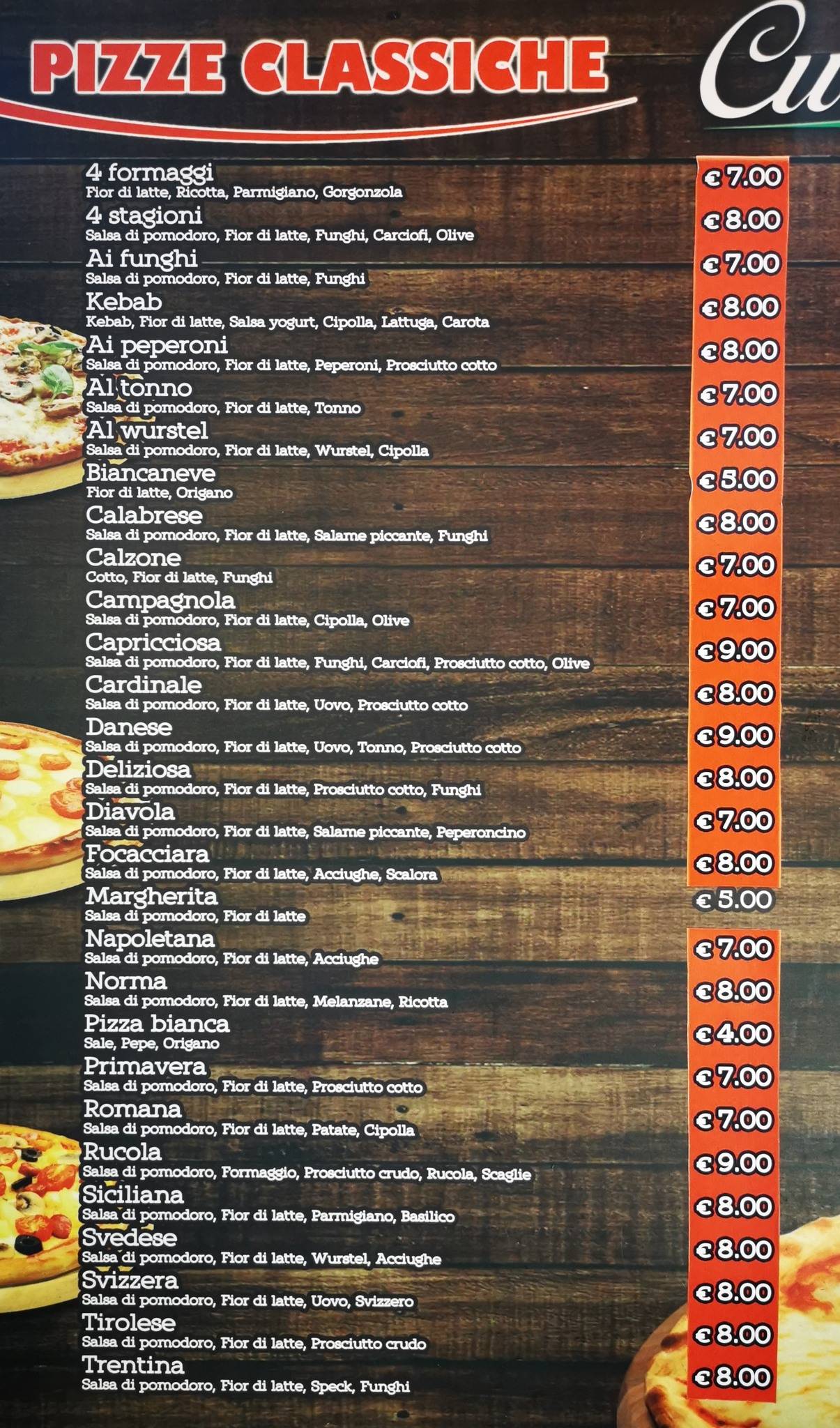 Bar cucè меню