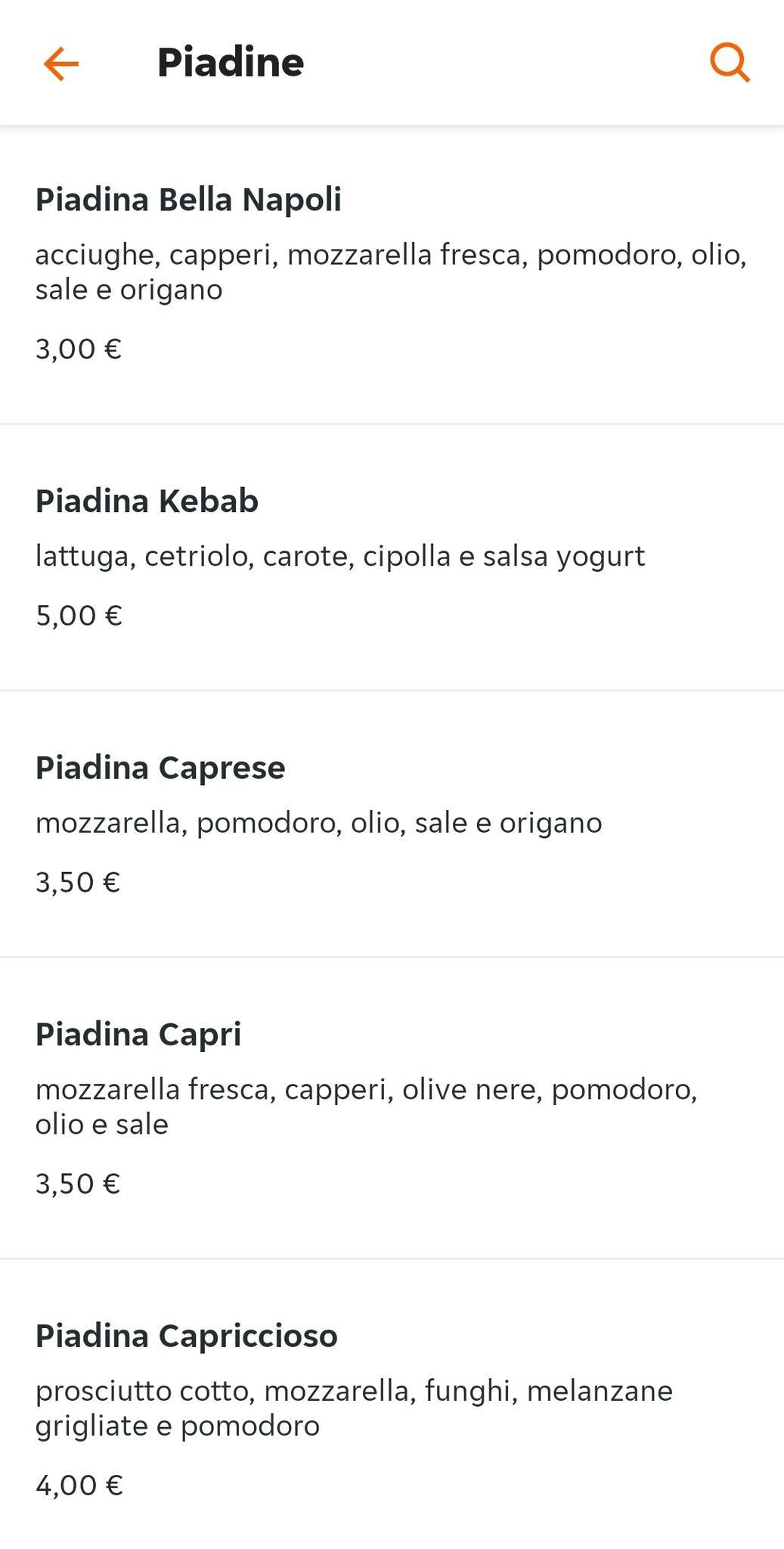 Bar cucè меню