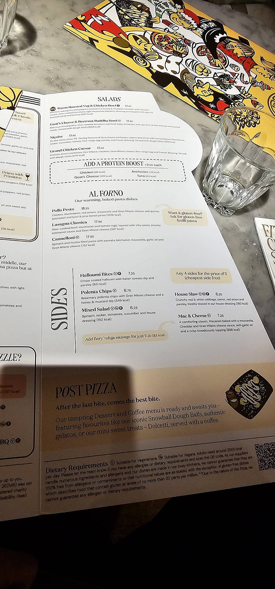 PizzaExpress меню