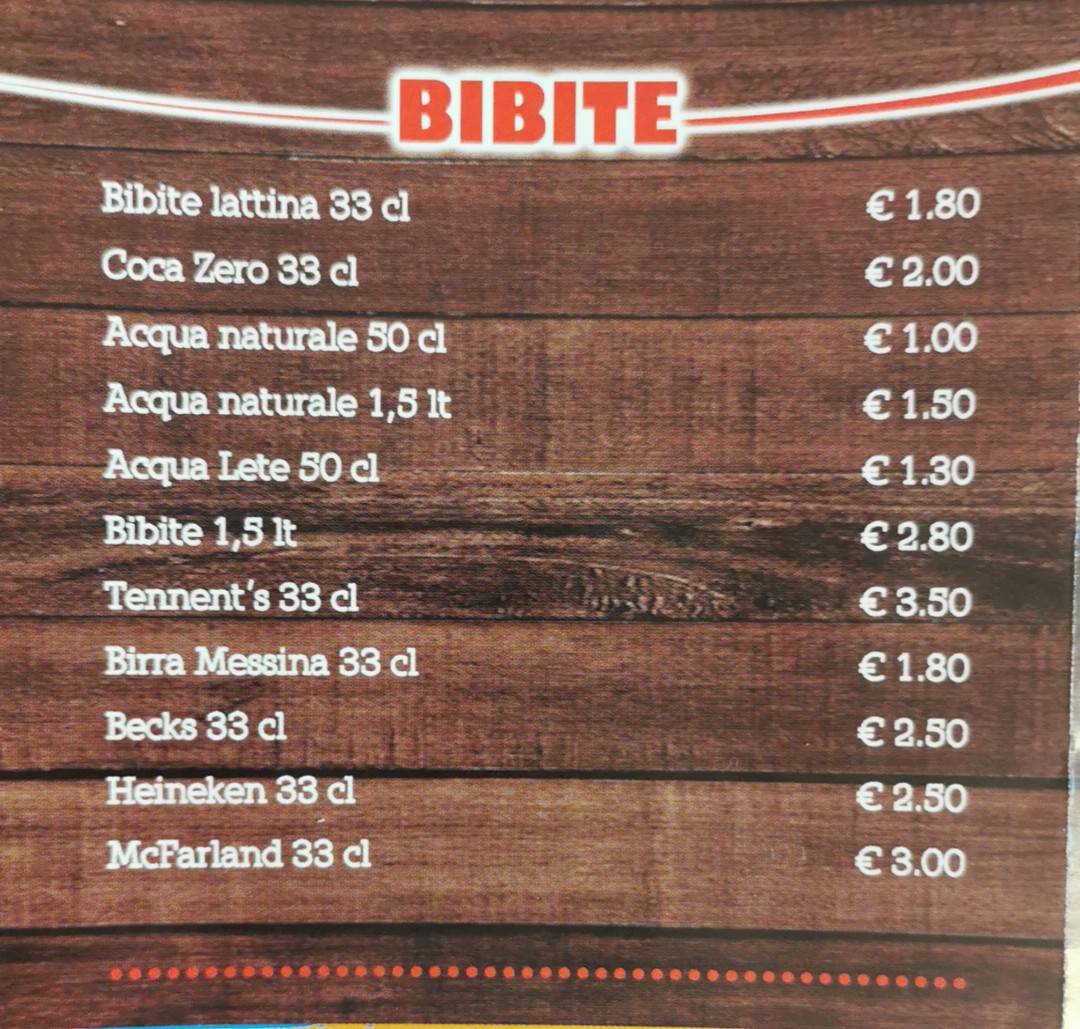 Bar cucè меню