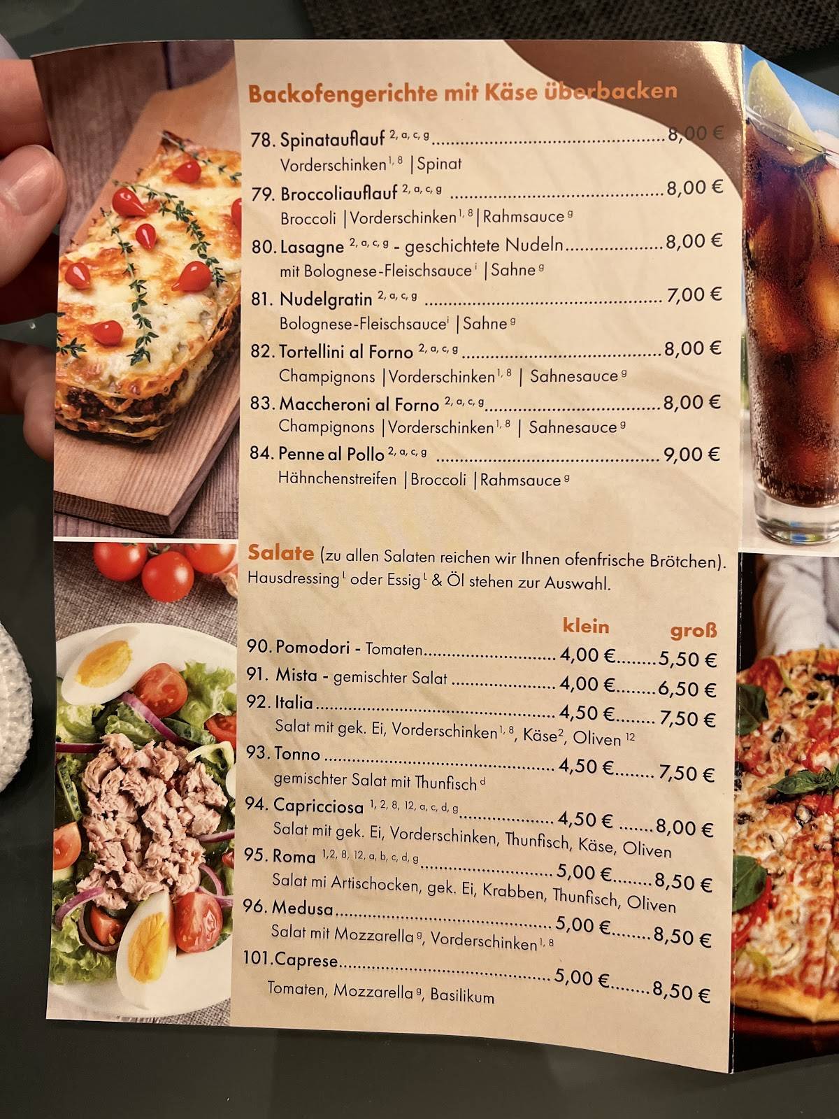 Pizzeria Roma меню