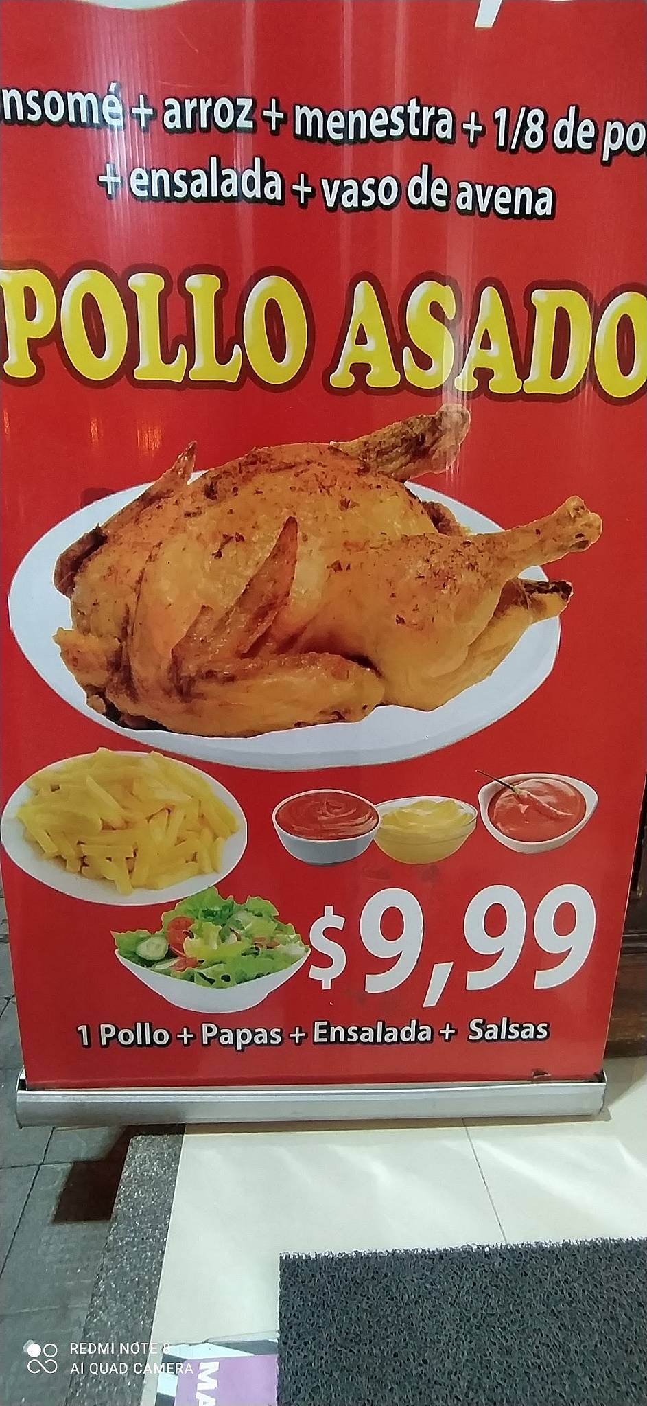 Pollos Riobamba меню