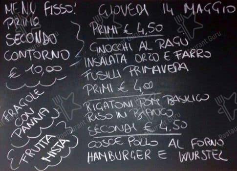 "Caffetteria Pota" di Annibaldi Siro меню