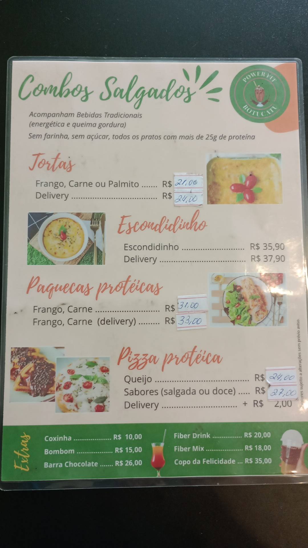 Power Fit Botucatu меню