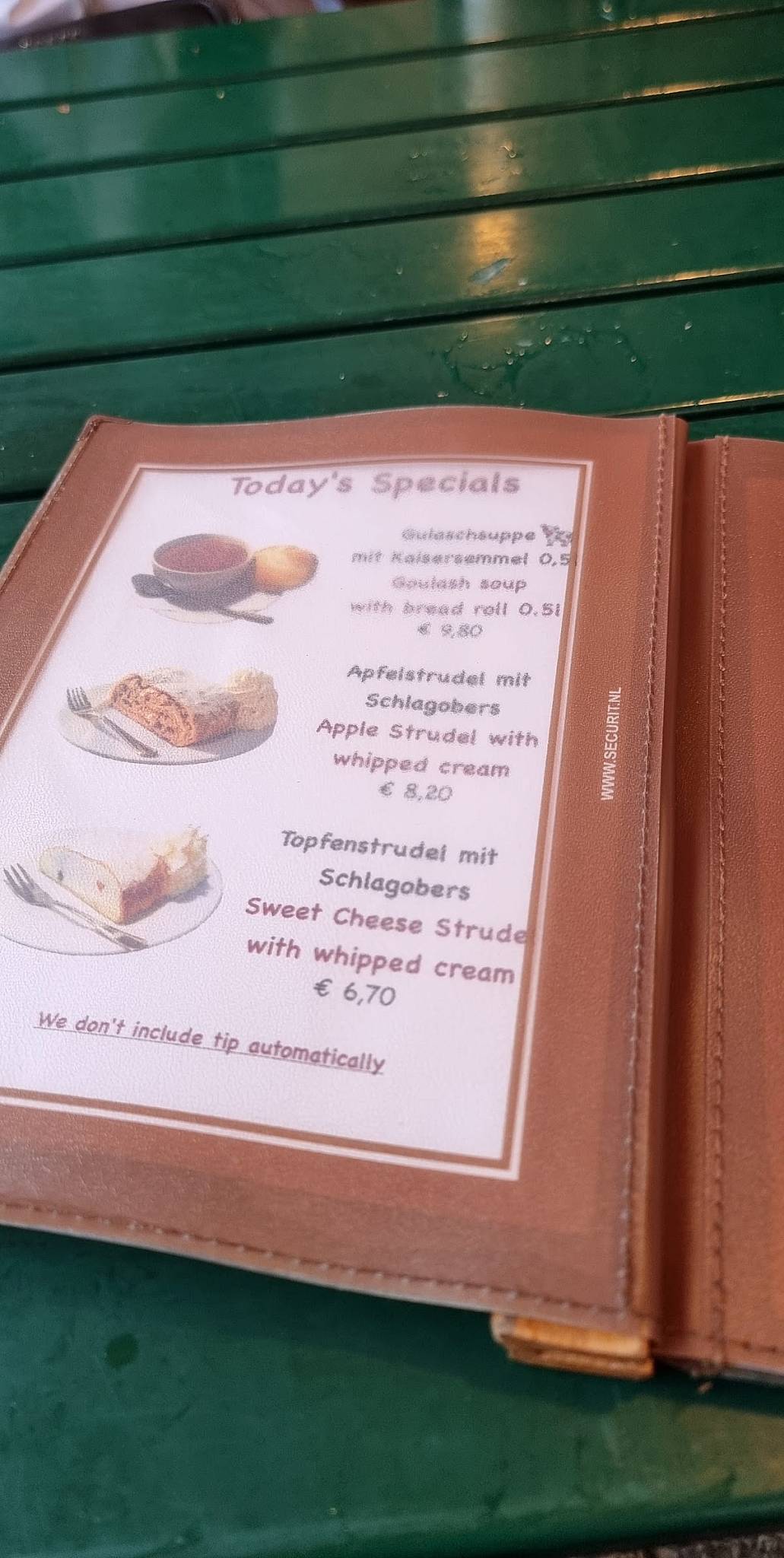 Marktbeisl Zur Ruth меню