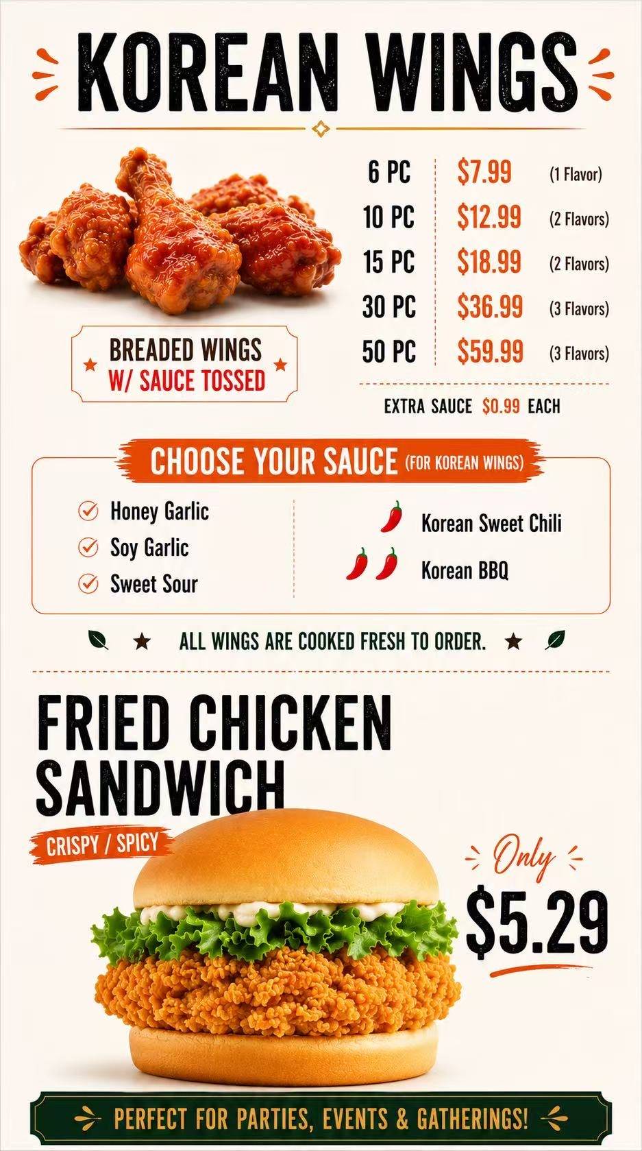 Wok King Express & Pop Chicken меню