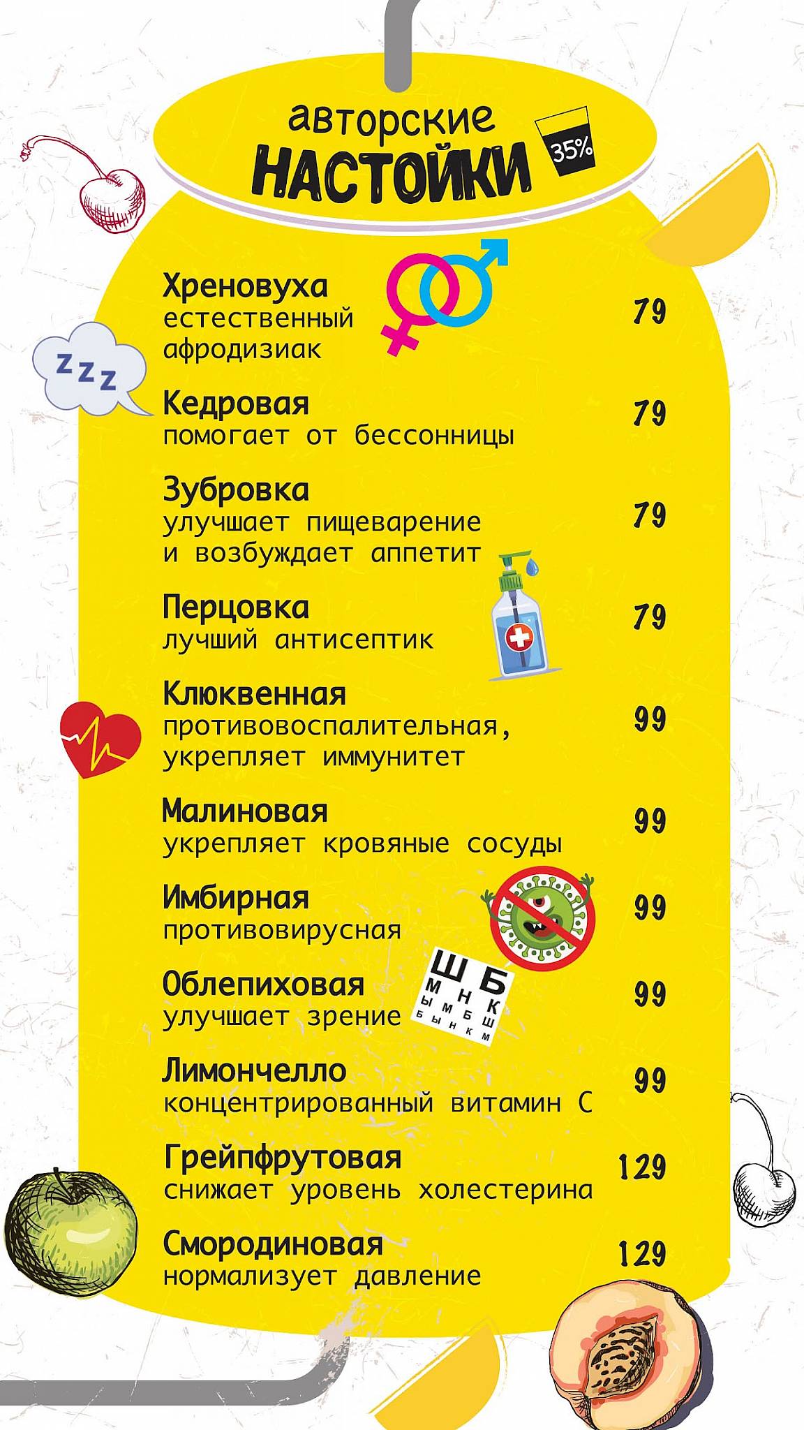 Рюмочная Ликер's меню