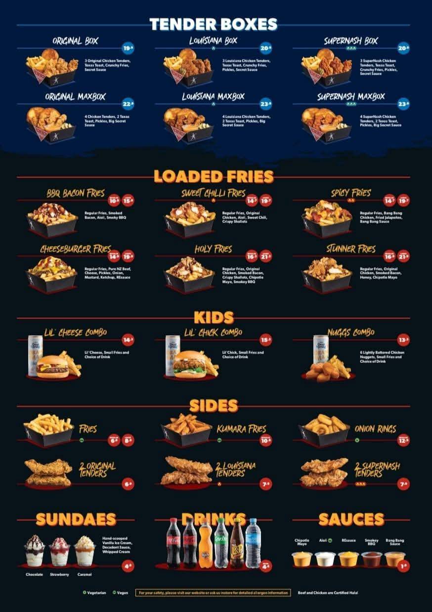 RE Burger Invercargill меню