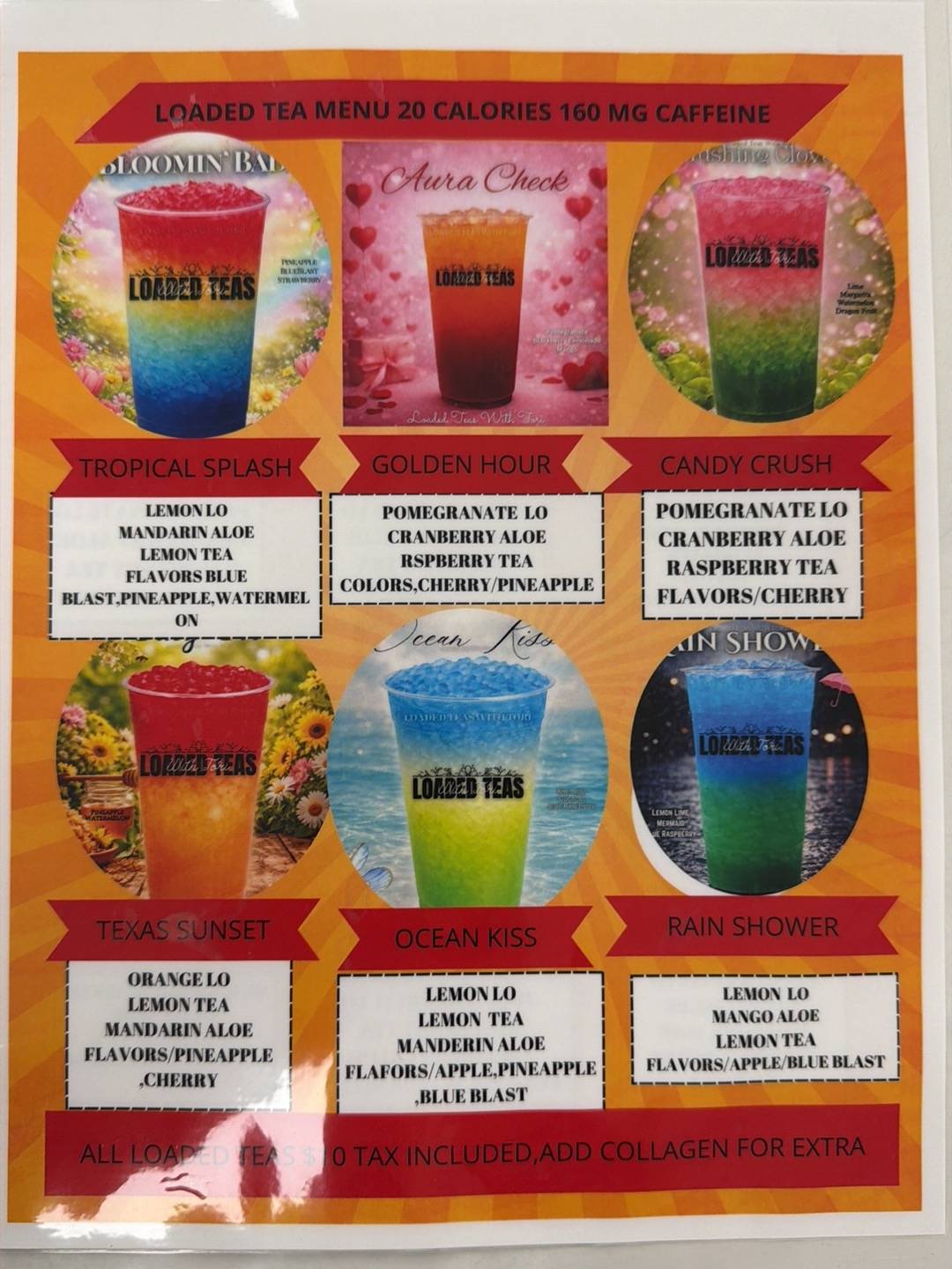 Razorbacks Nutrition меню