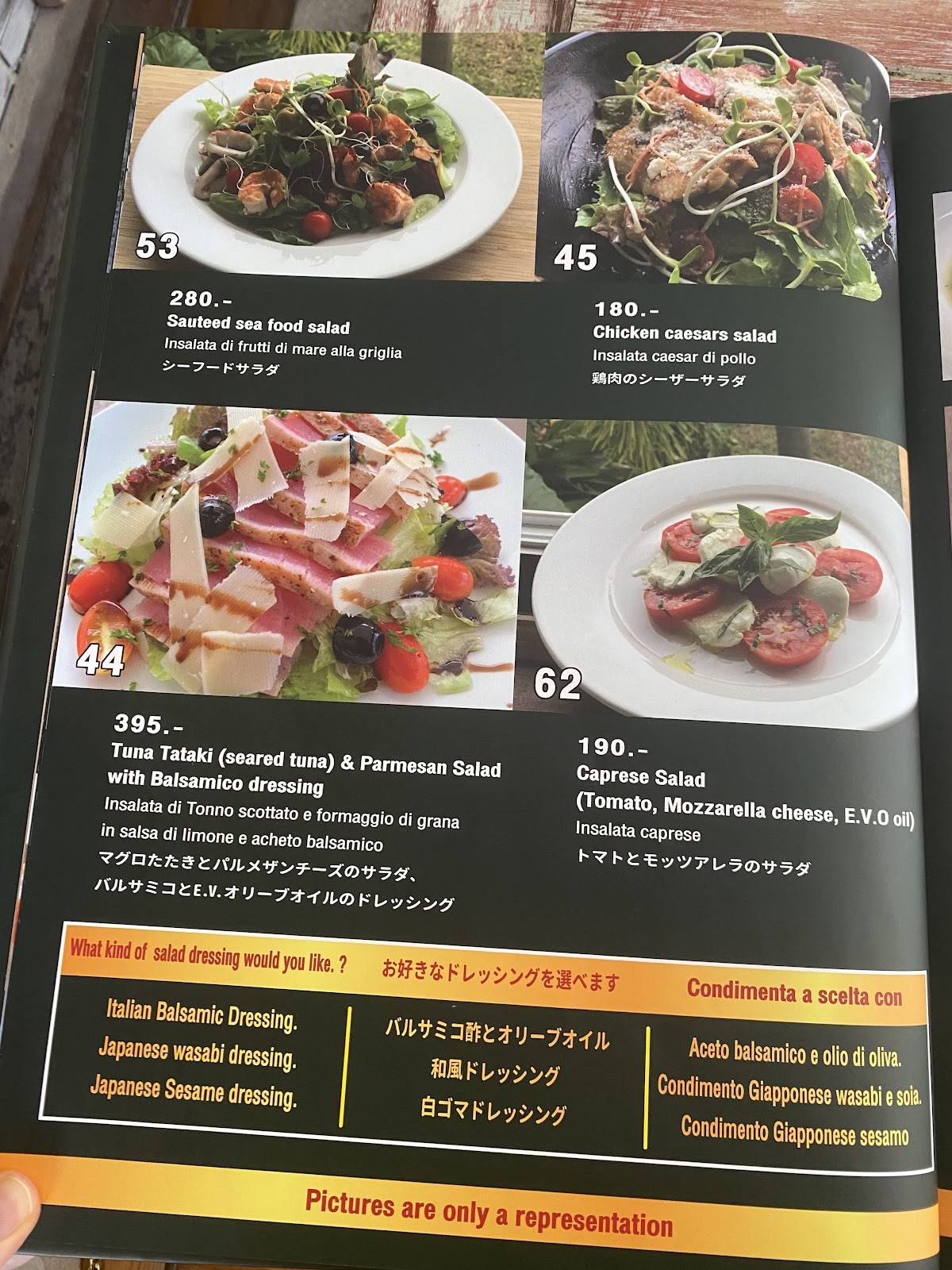Red Snapper меню