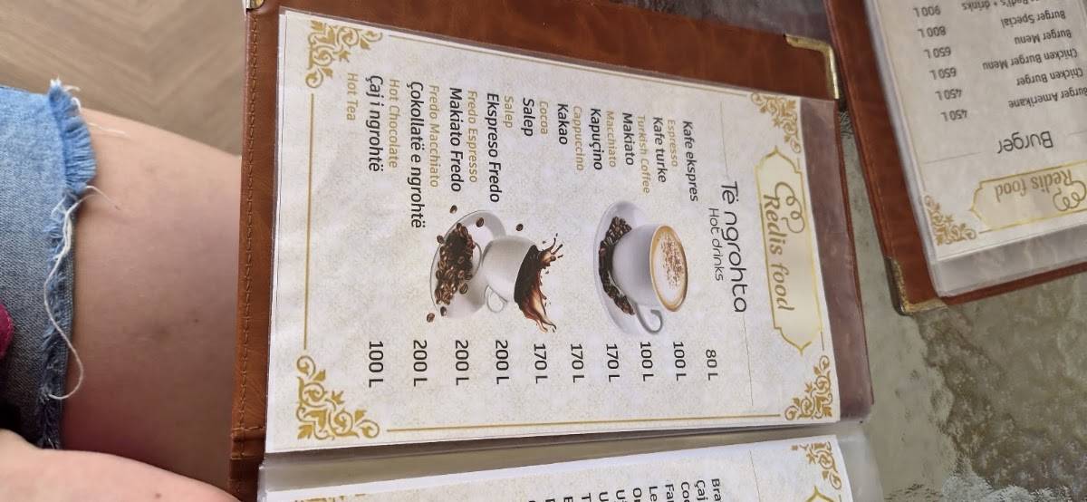 Redis Restaurant меню